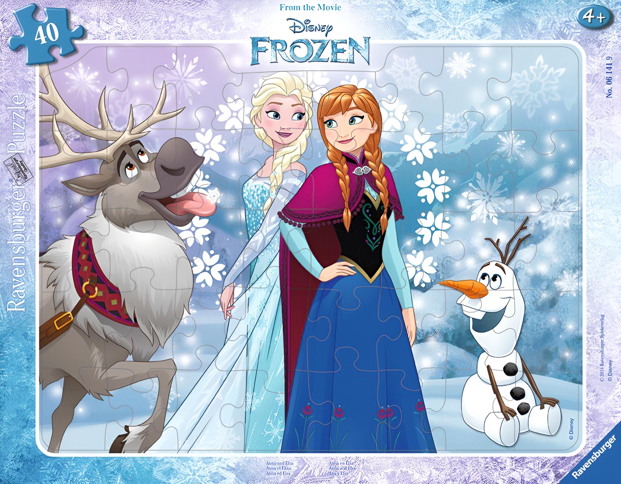 Anna und Elsa, 40 Teile  Rahmenpuzzle