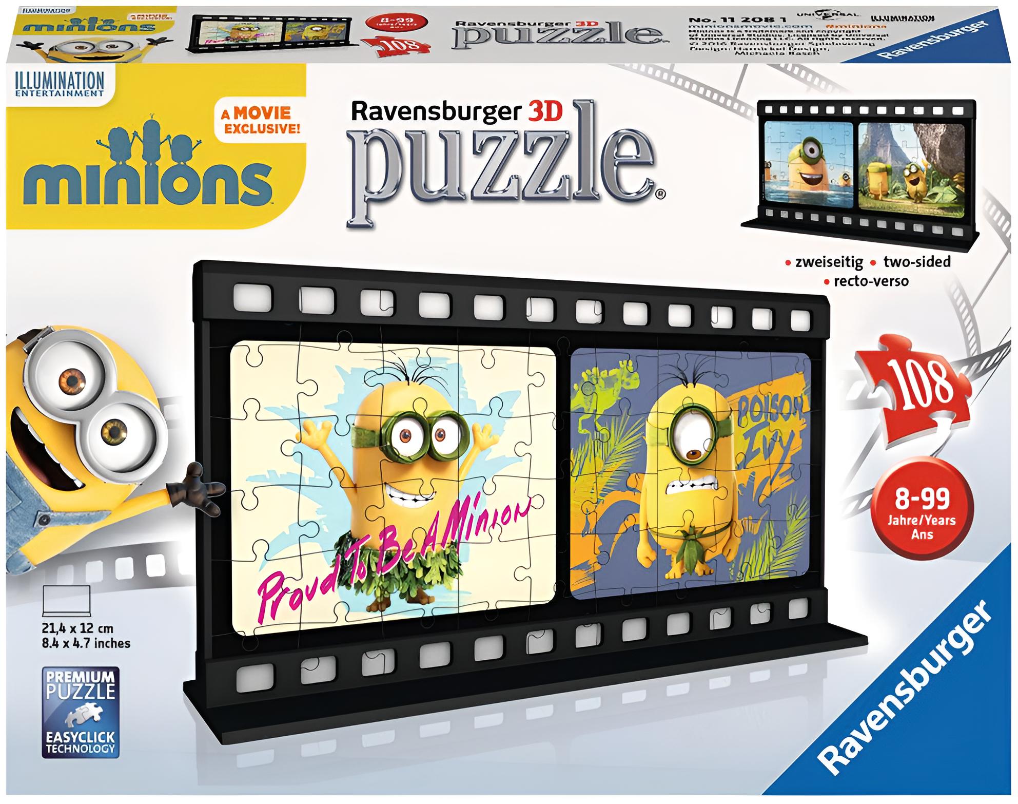 3D Puzzles - Filmstreifen Minion - Natural, 108 Teile