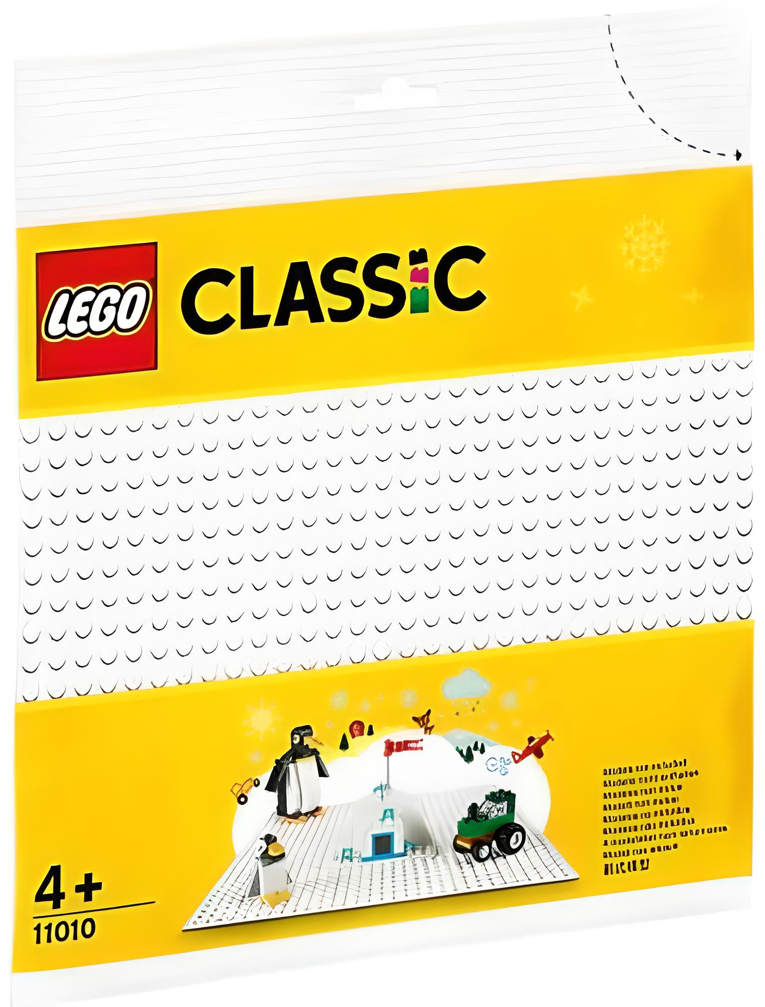 LEGO 3er-Set: 11010 Weisse Bauplatten