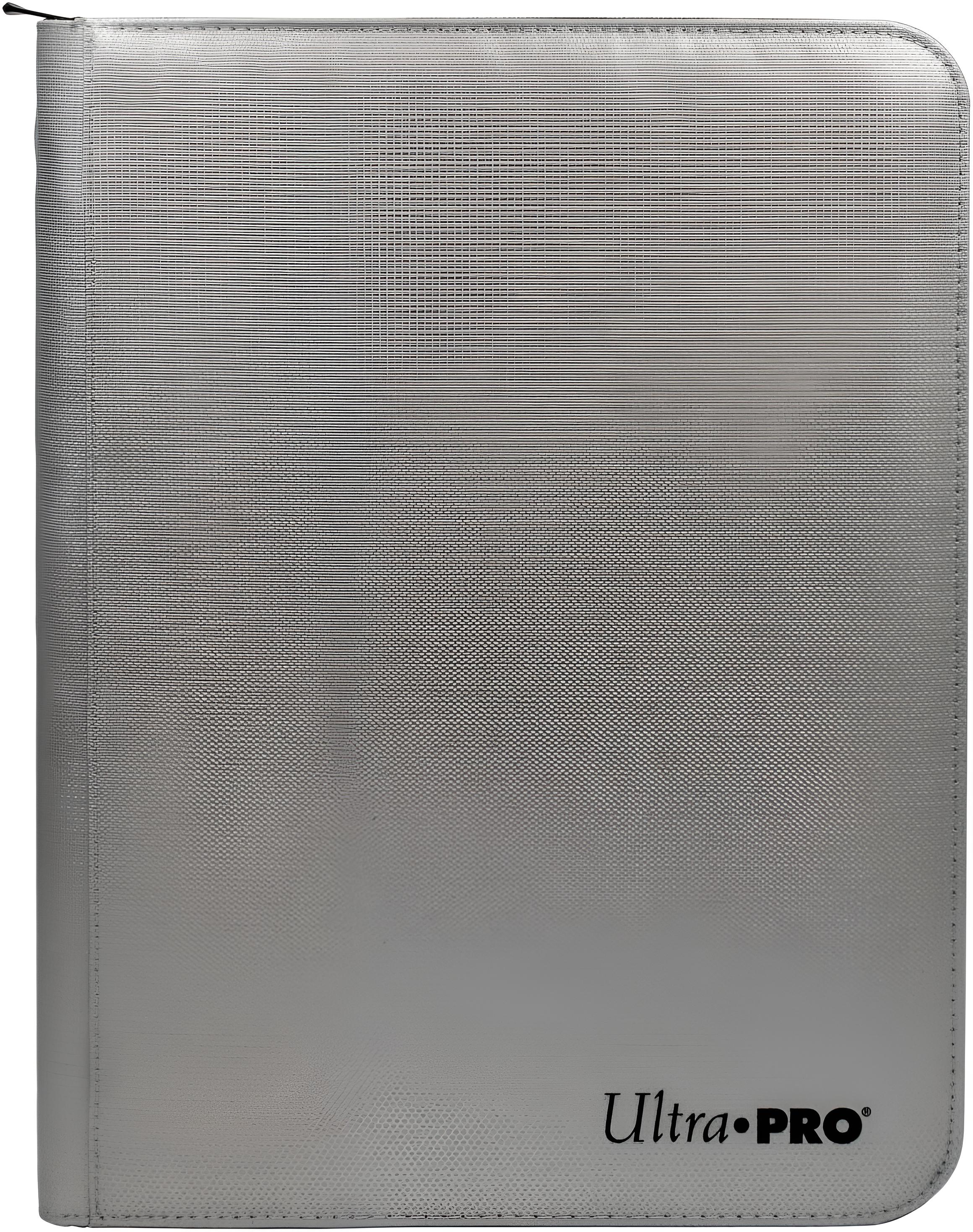 UP 9-Pocket Zippered Pro-Binder - Silver