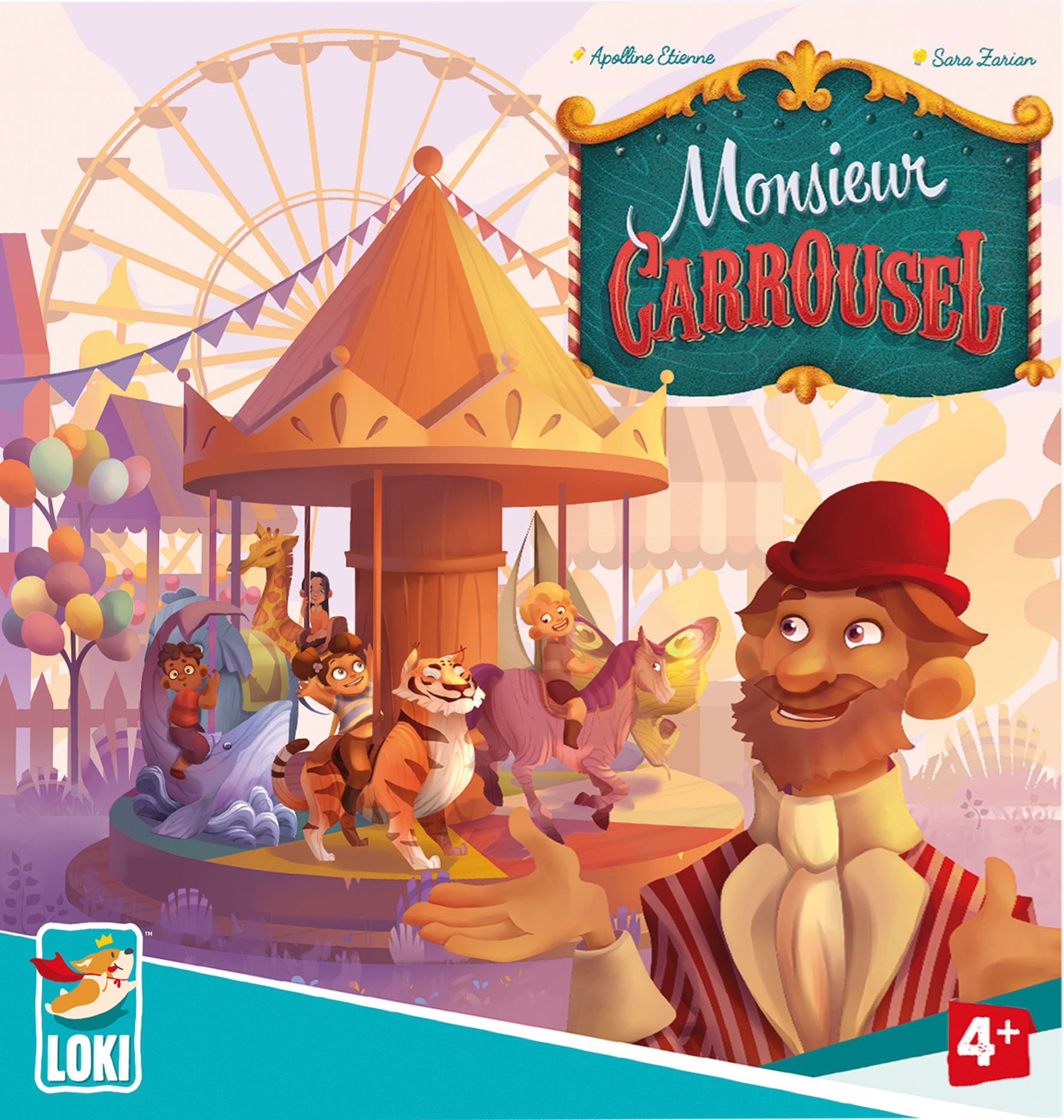LOKI Monsieur Carrousel Memo-Spiel, bunt