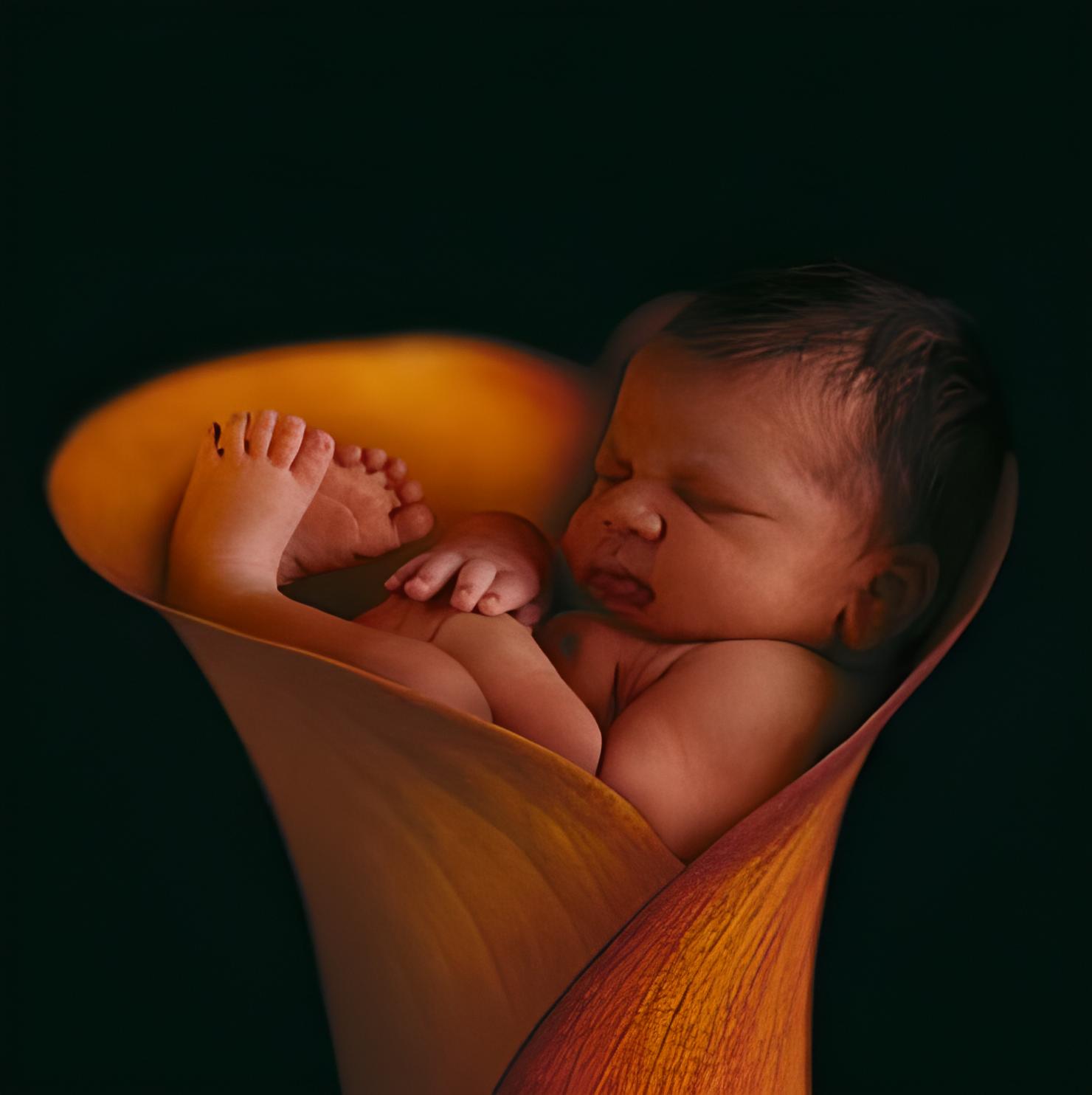 Puzzle - Anne Geddes - Im Blütenkelch, 500 Teile