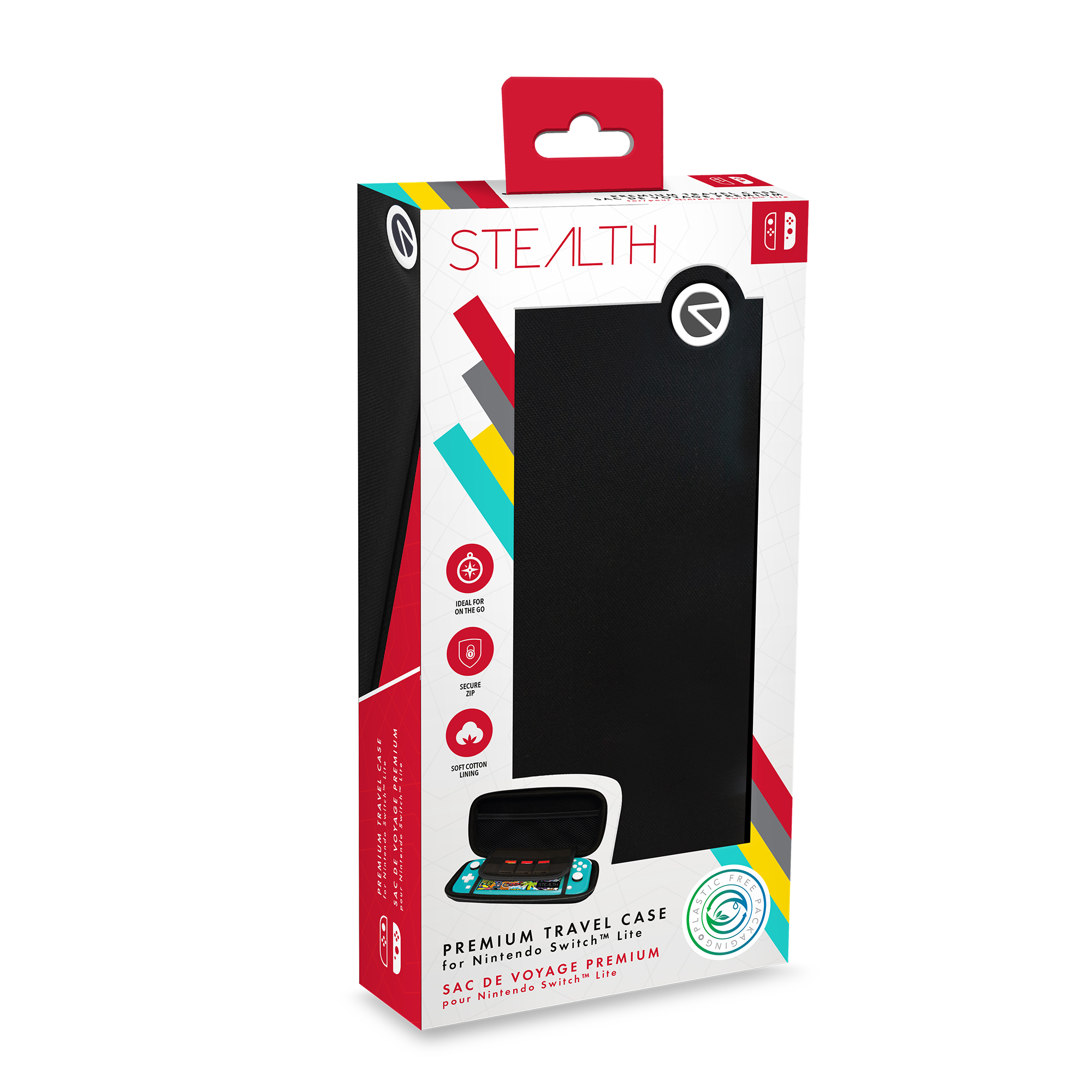 STEALTH Graue Premium-Reisetasche SL-02GRY für Nintendo Switch Lite