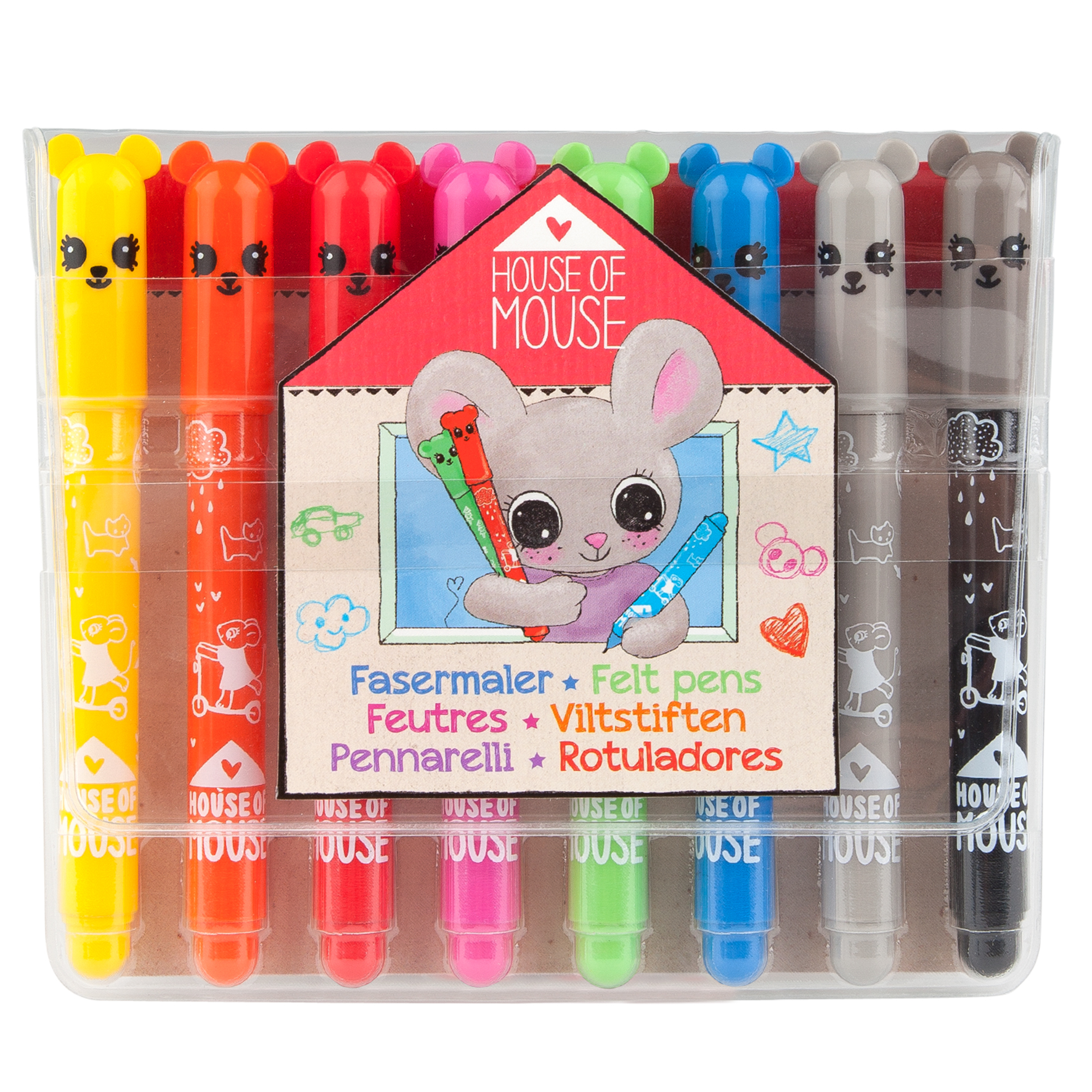 House of Mouse Fasermaler, 8 Farben