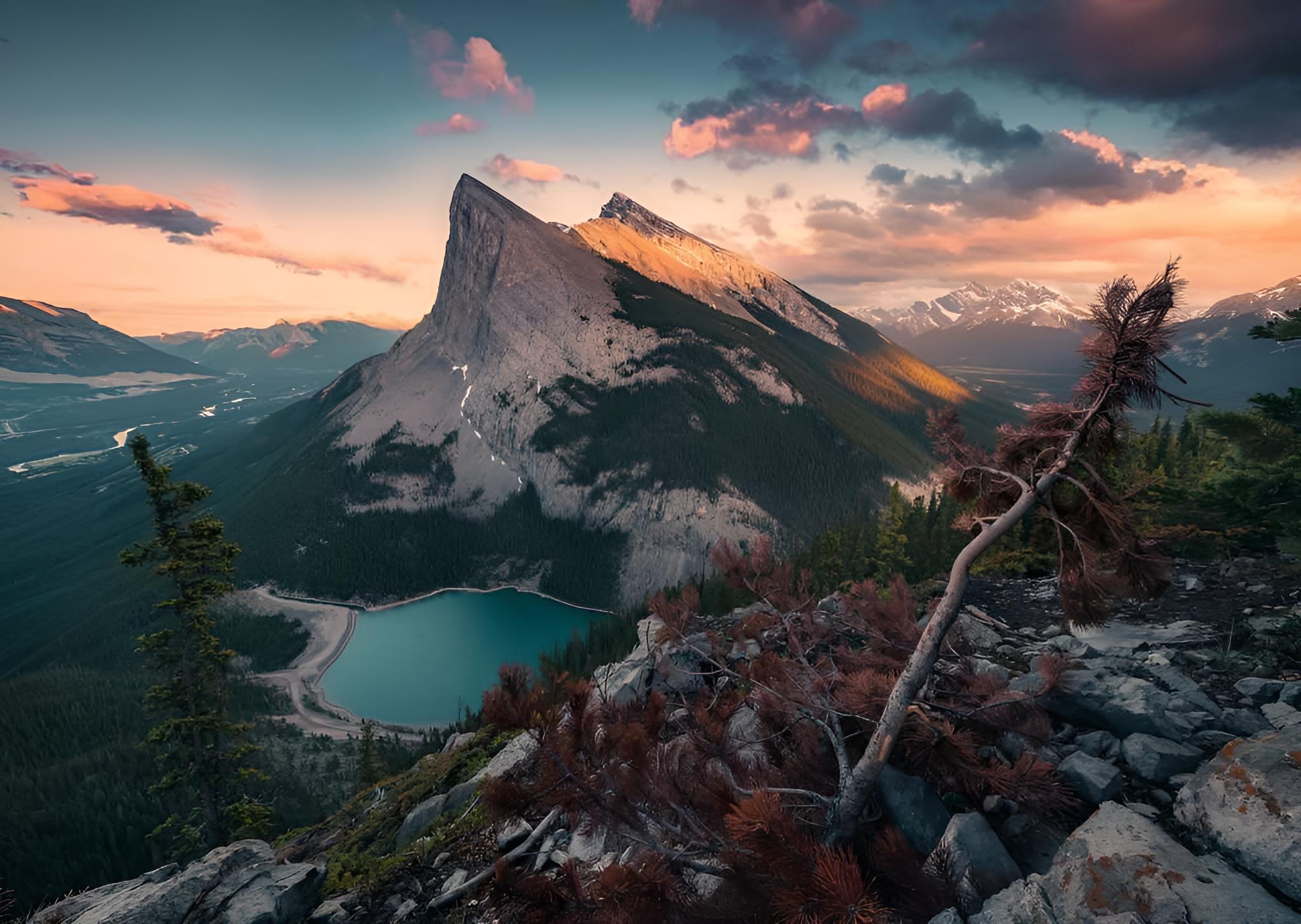 Abends in den Rocky Mountains, 1000 Teile