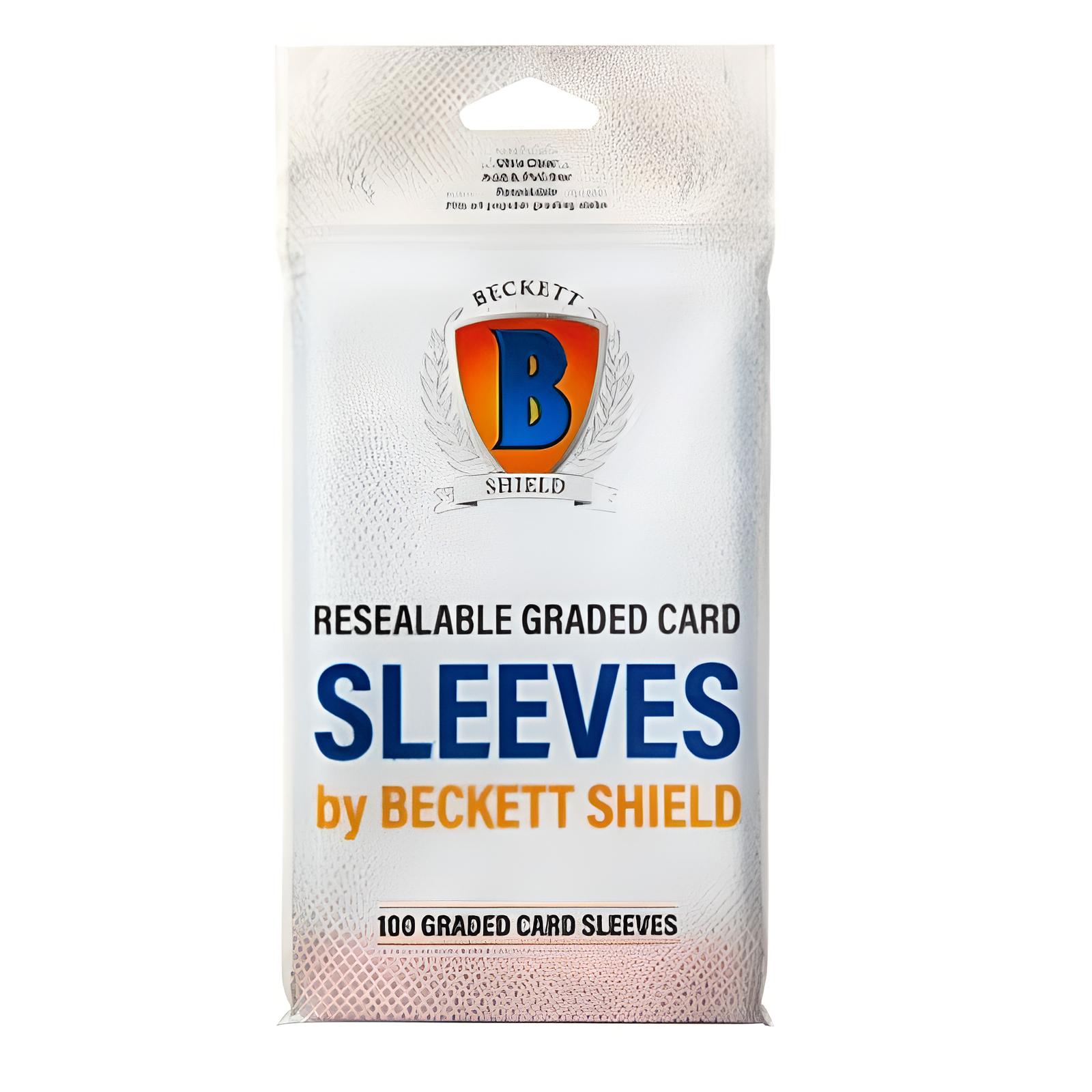 Beckett Shield Graded Card Sleev. Resealable100ct.