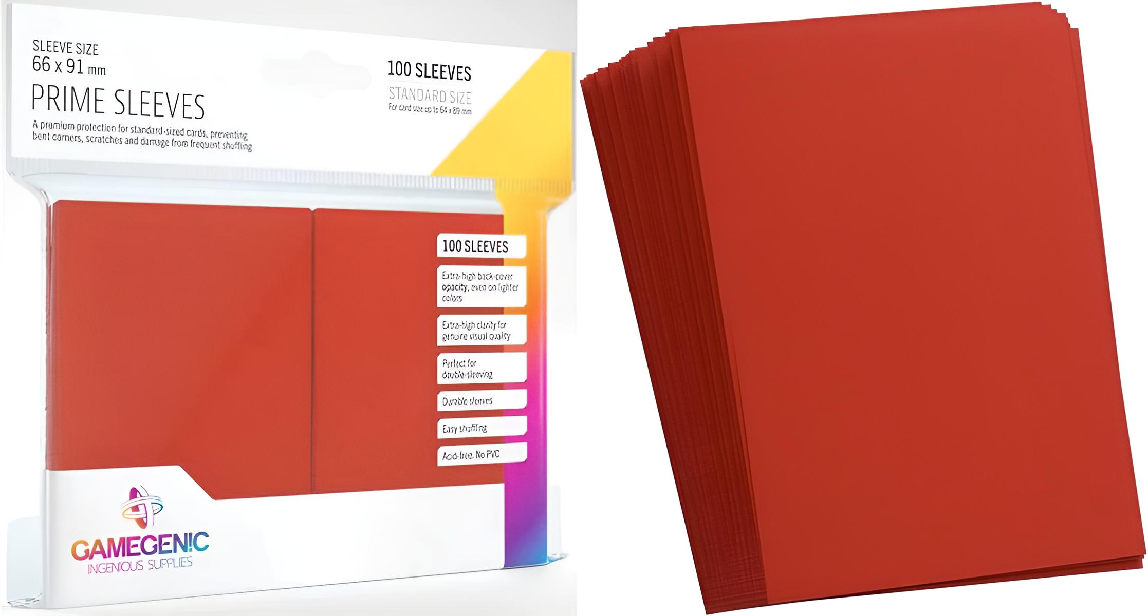 Gamegenic Prime Sleeves Red (100 ct.)