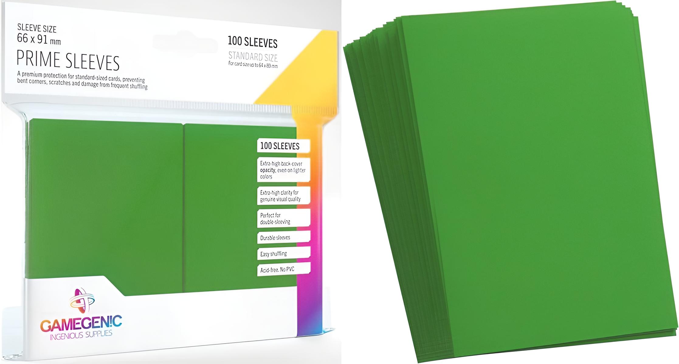 Gamegenic Prime Sleeves Green (100 ct.)