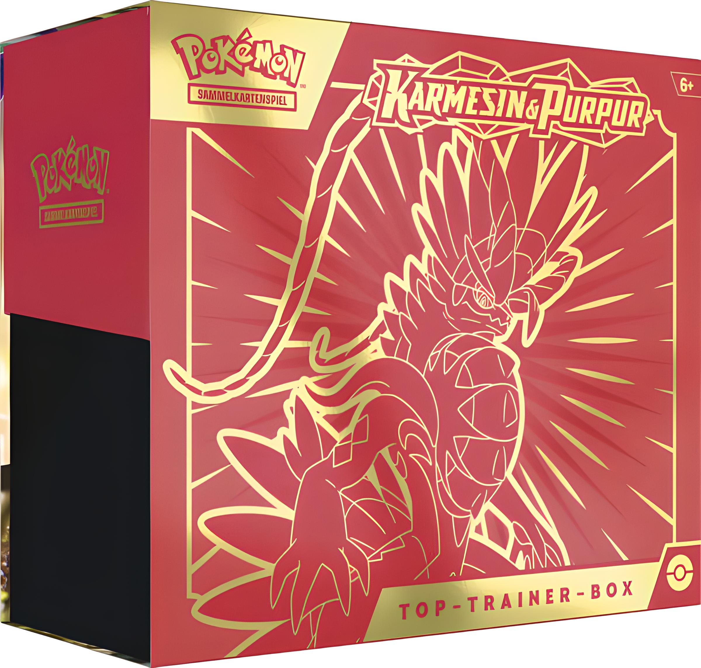 Pokémon Top-Trainer-Box Karmesin & Purpur Koraidon