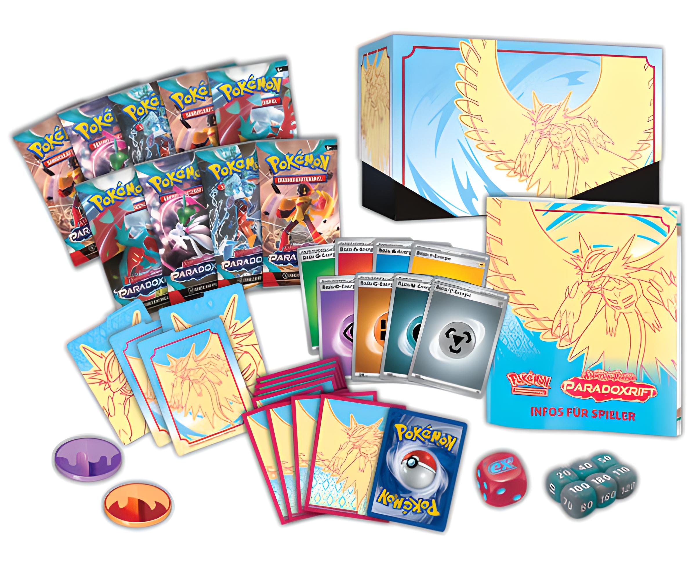 Pokemon Top-Trainer-Box Karmesin & Purpur - Paradoxrift Donnersichel