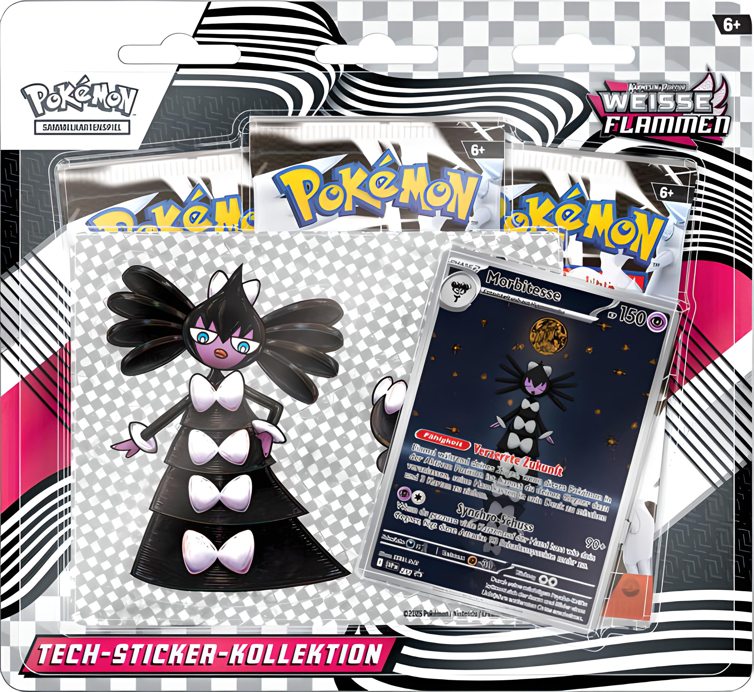 Pokémon Tech-Sticker-Kollektion Karmesin & Purpur - Weiße Flammen