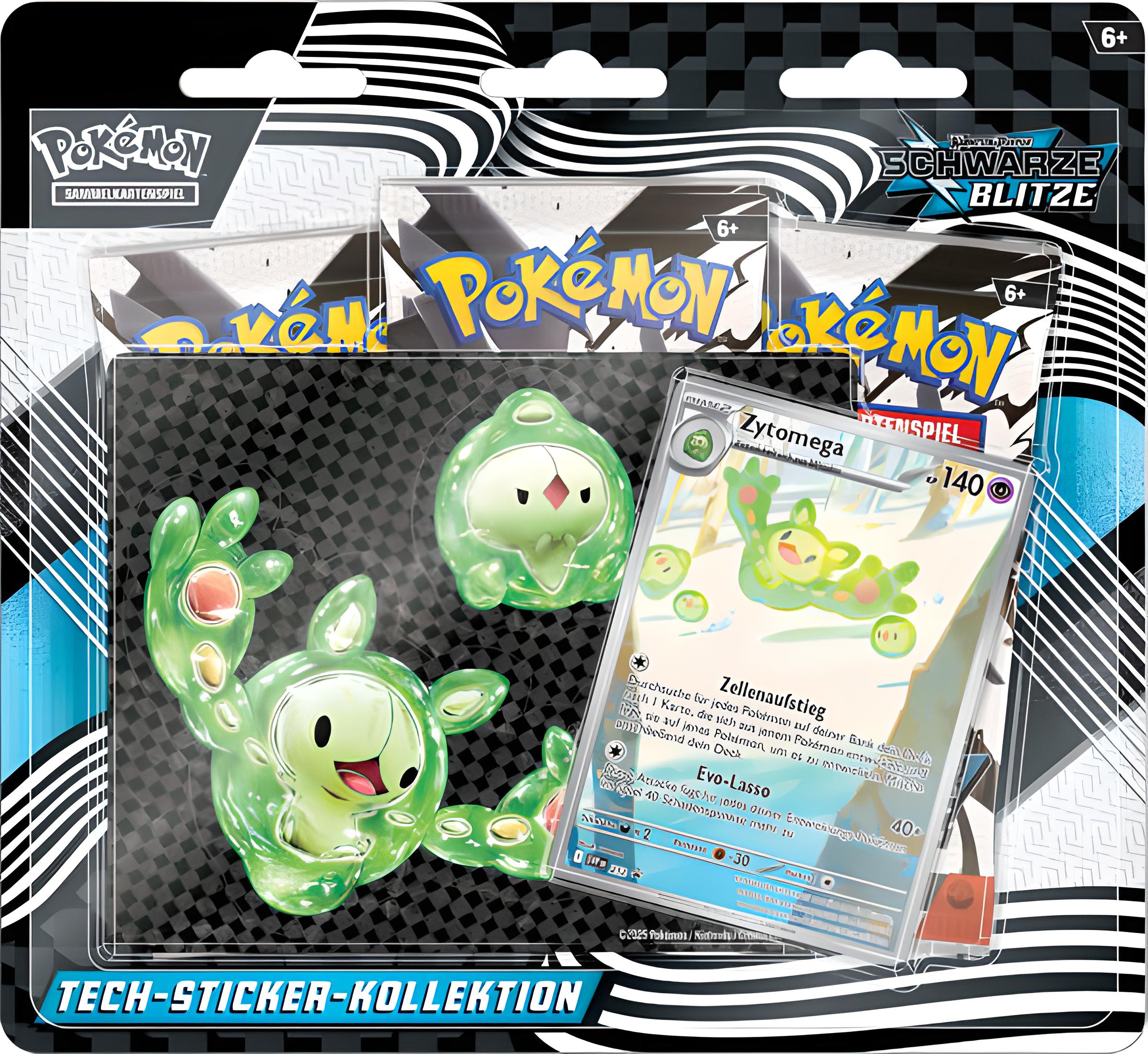 Pokémon Tech-Sticker-Kollektion Karmesin & Purpur - Schwarze Blitze