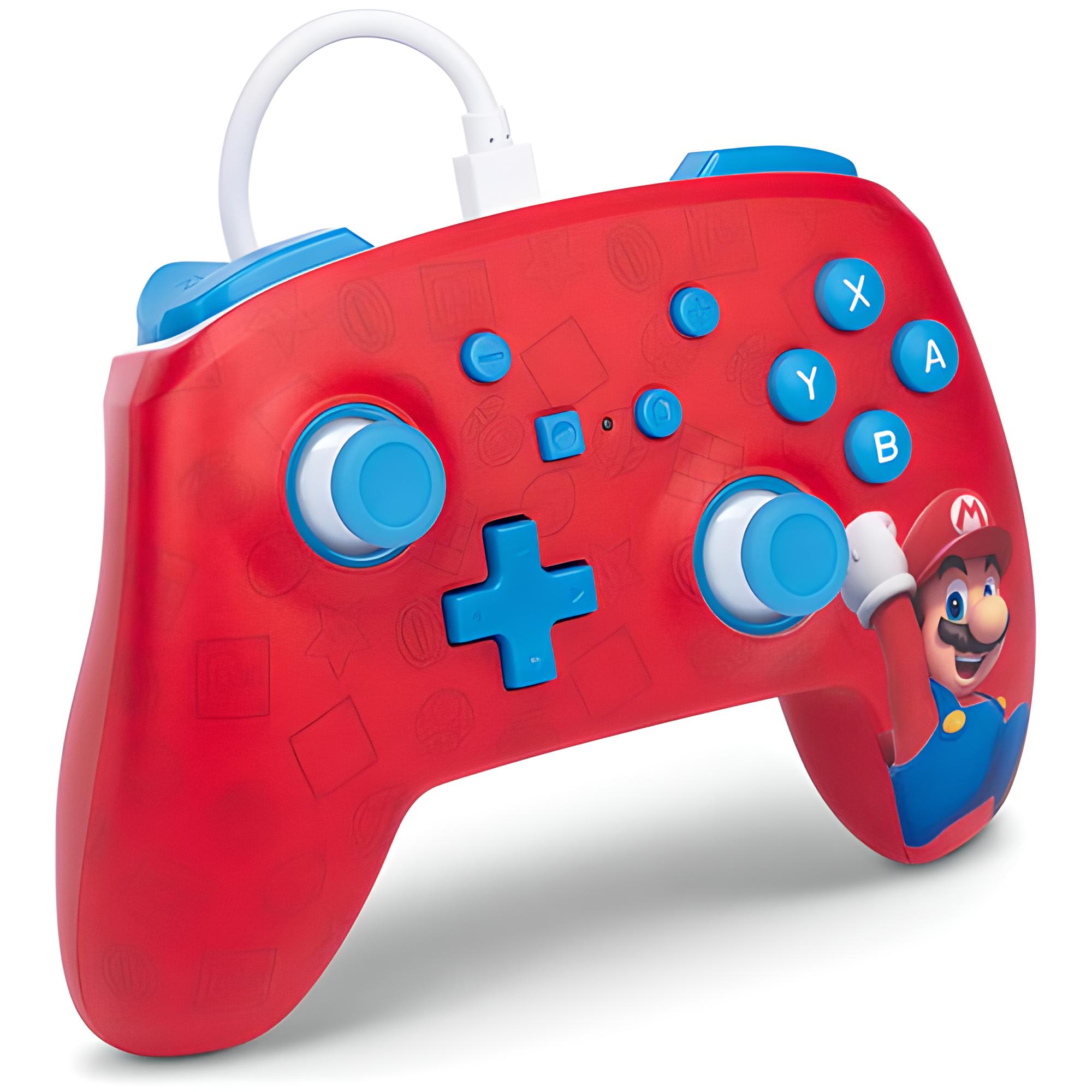 Switch Controller Enhanced wired Mario Hurra! PowerA