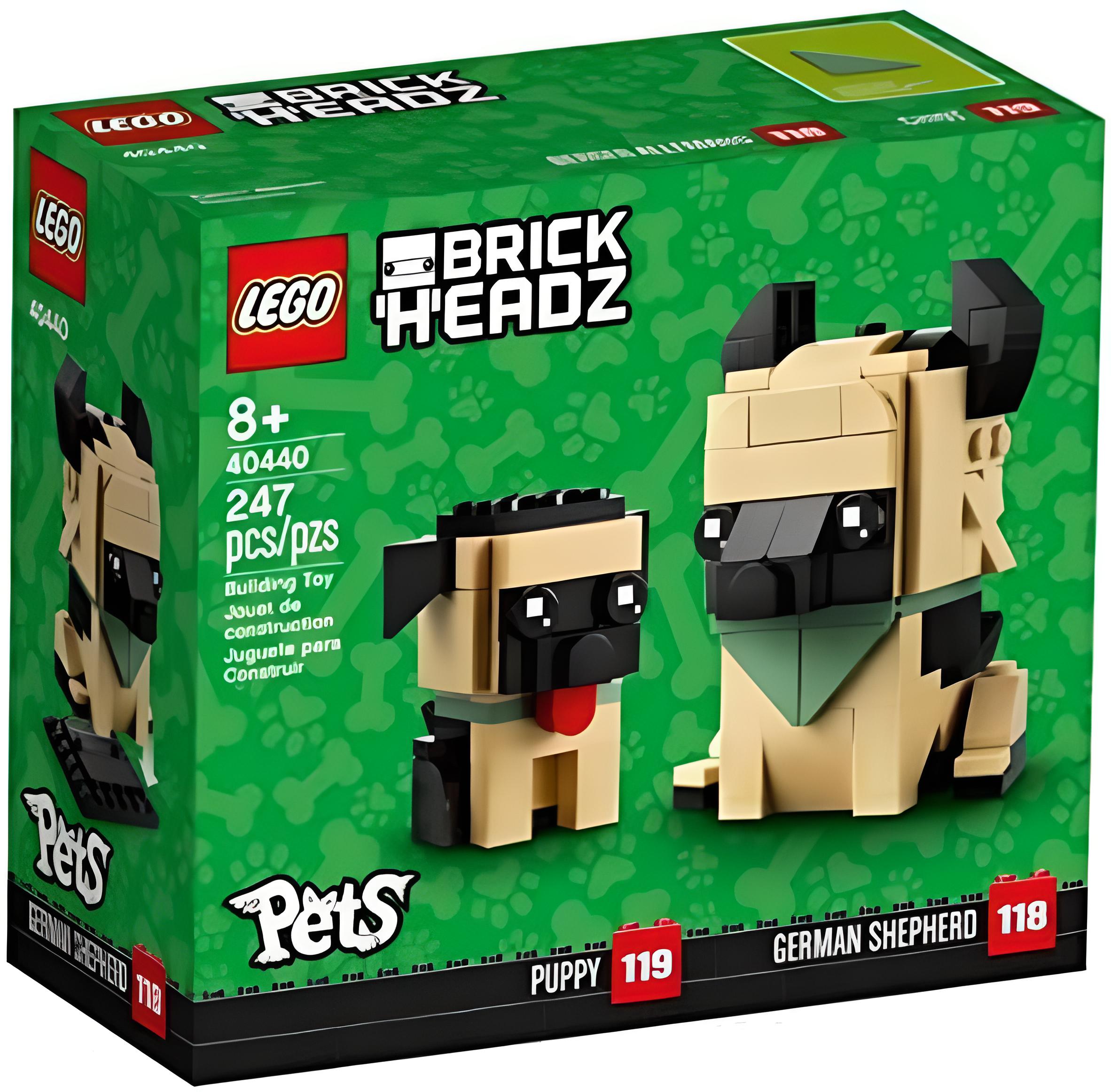 LEGO BrickHeadz 40440 - Deutscher Schäferhund mit Welpe