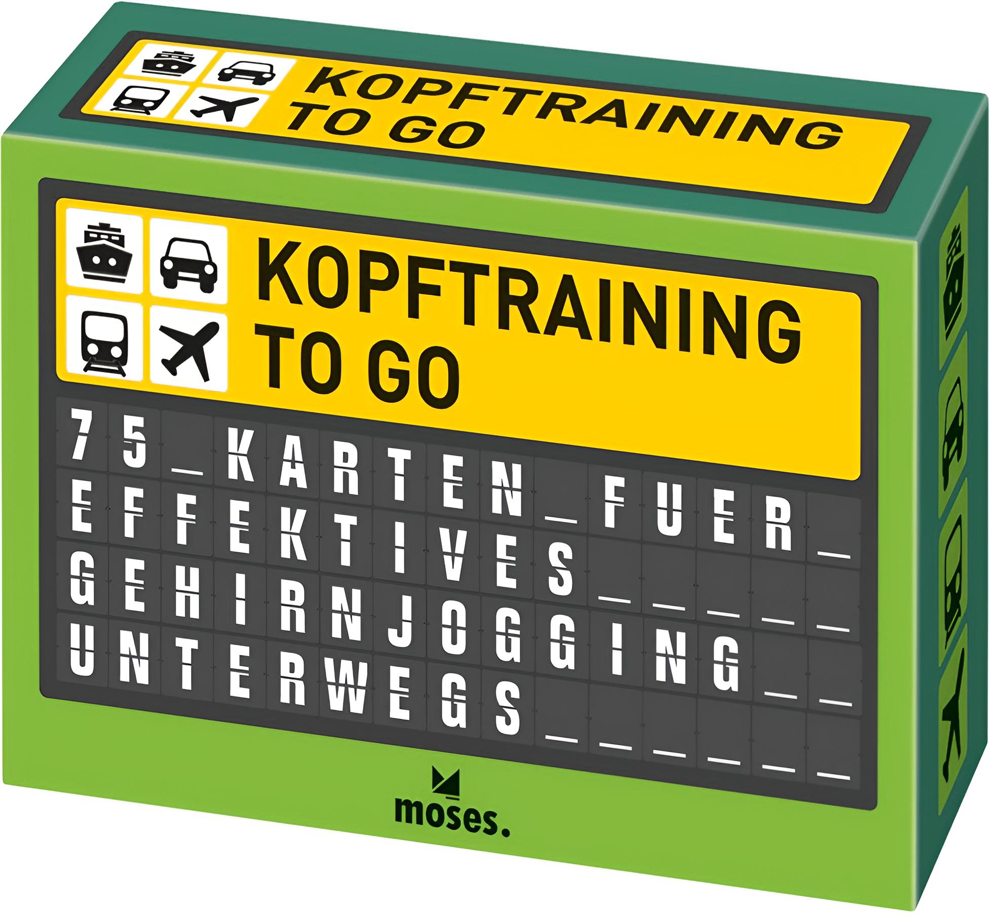 Kopftraining to go. 75 Karten für effektives Gehirnjogging unterwegs