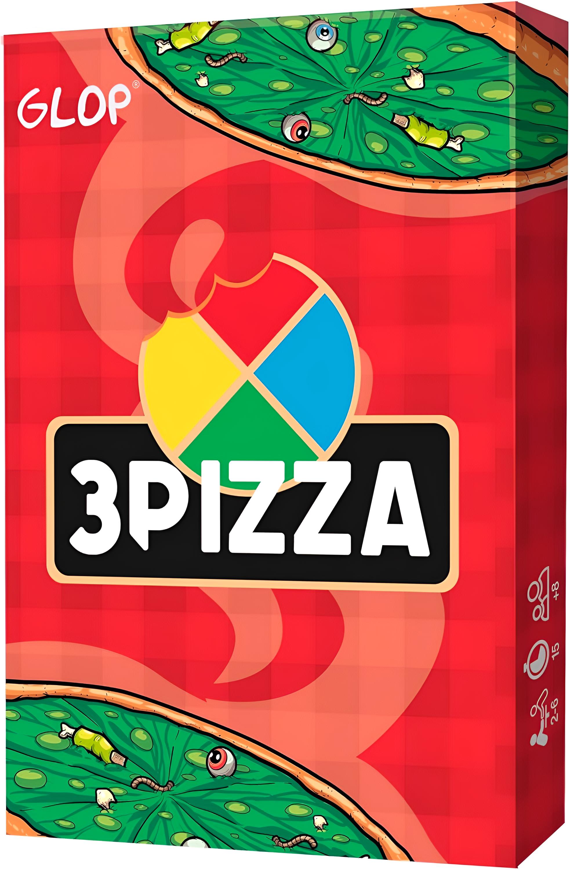 3Pizza – Schnelles und lustiges Kartenspiel/Familienspiel & Gesellschaftsspiel mit Pizza‑Thema