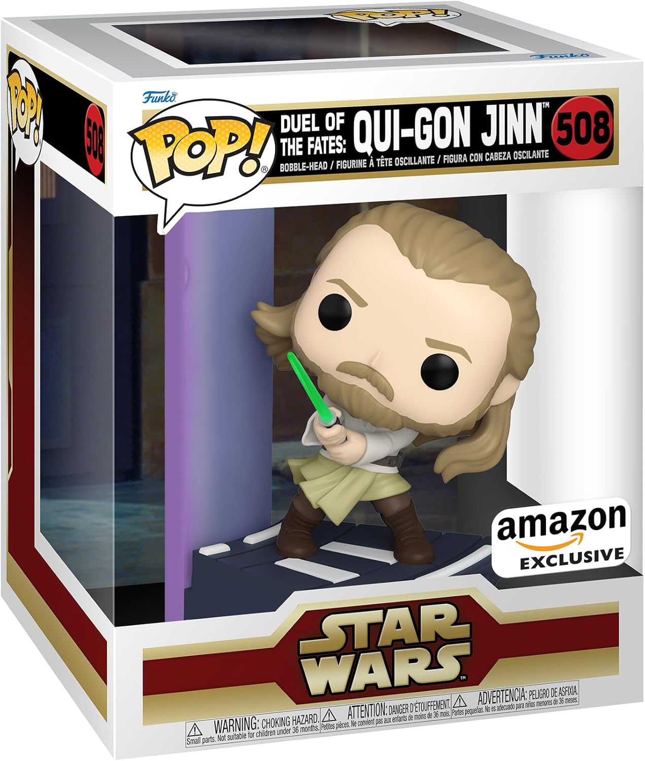 Funko POP! Deluxe: Star Wars - Duel of The Fates - Qui Gon Jinn Gon 508