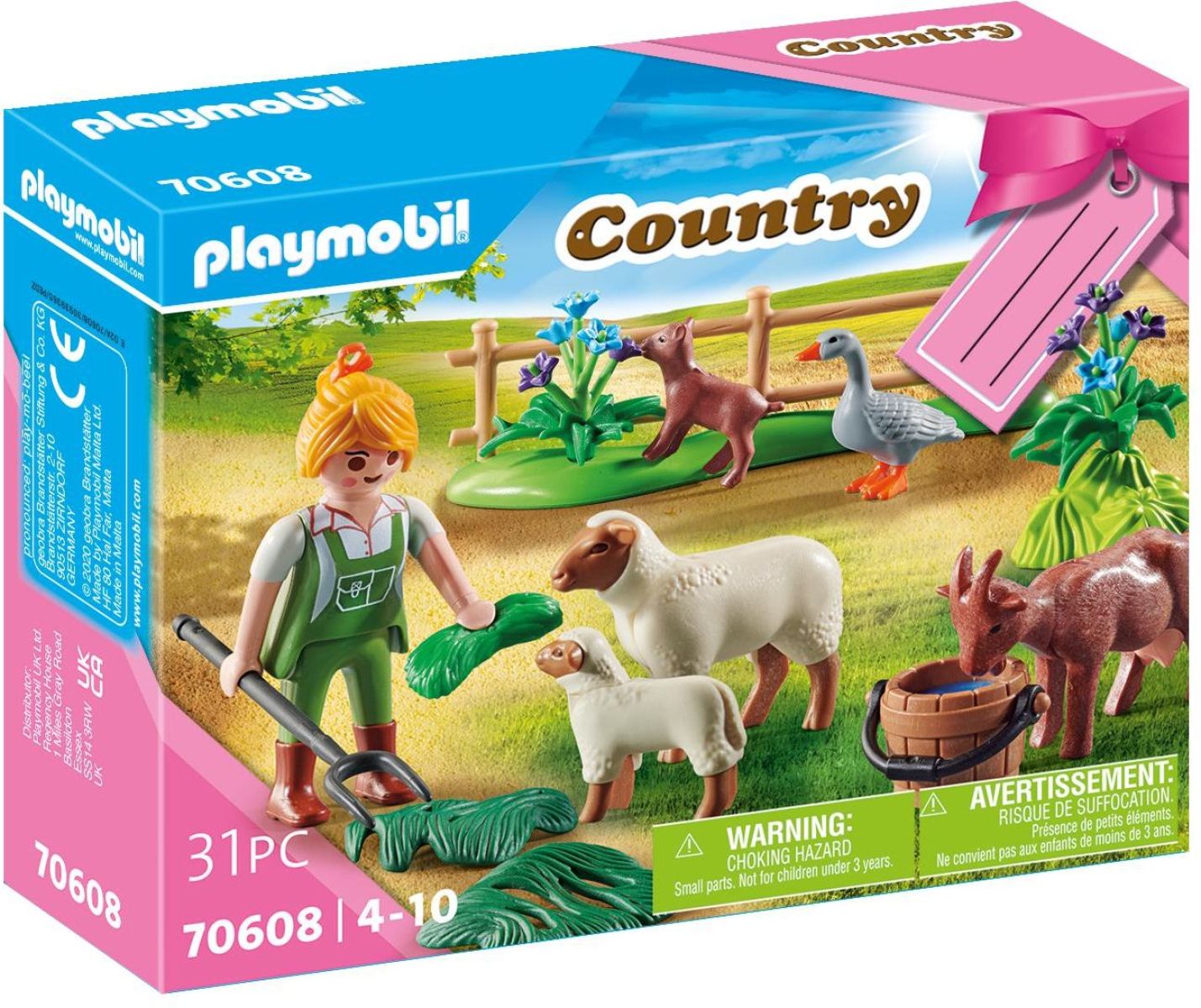 PLAYMOBIL 70608 - Country - Geschenkset Bäuerin mit Weidetieren