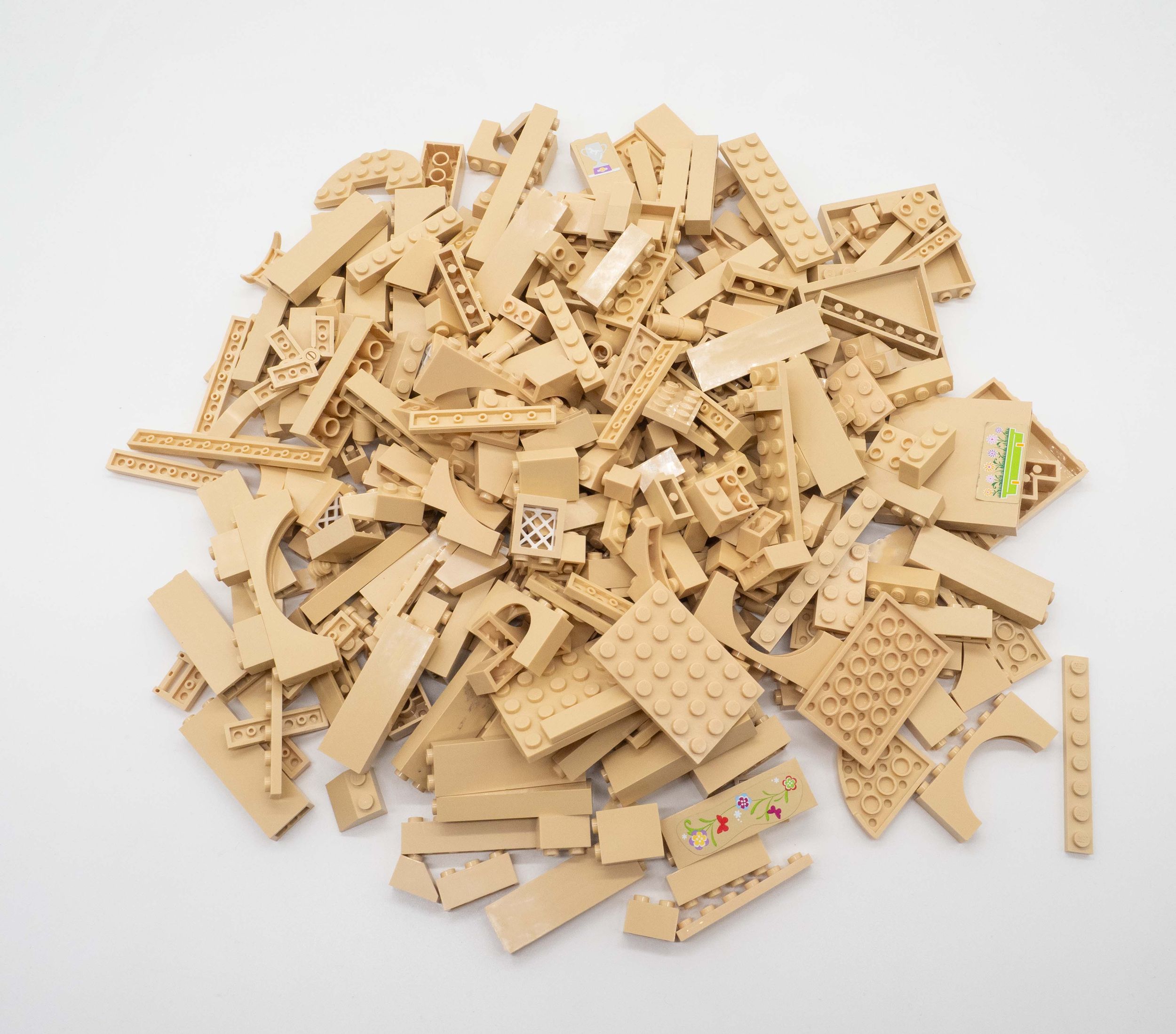 Lego 500g verschiedene Beige Teile