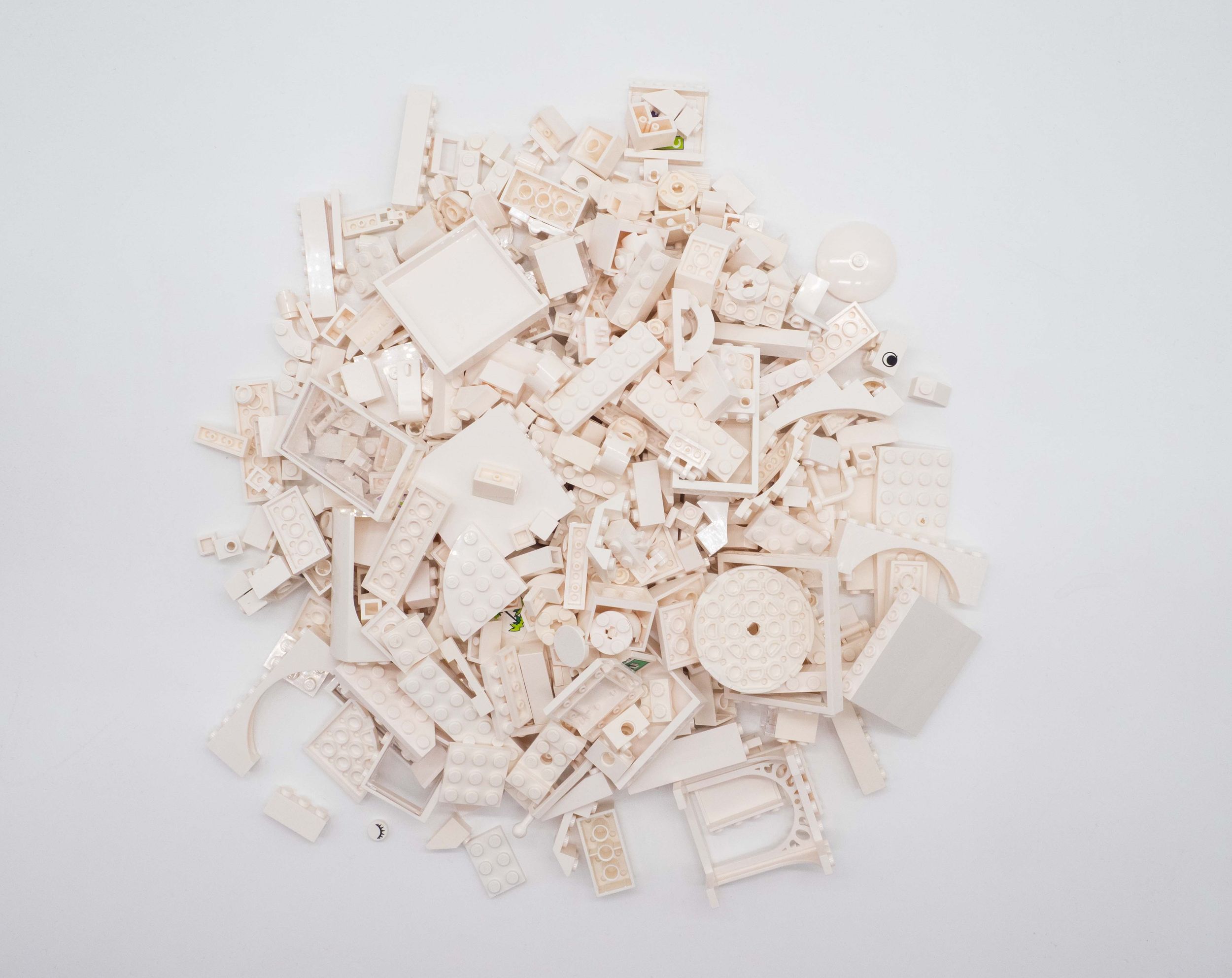 Lego 500g verschiedene Weiße Teile