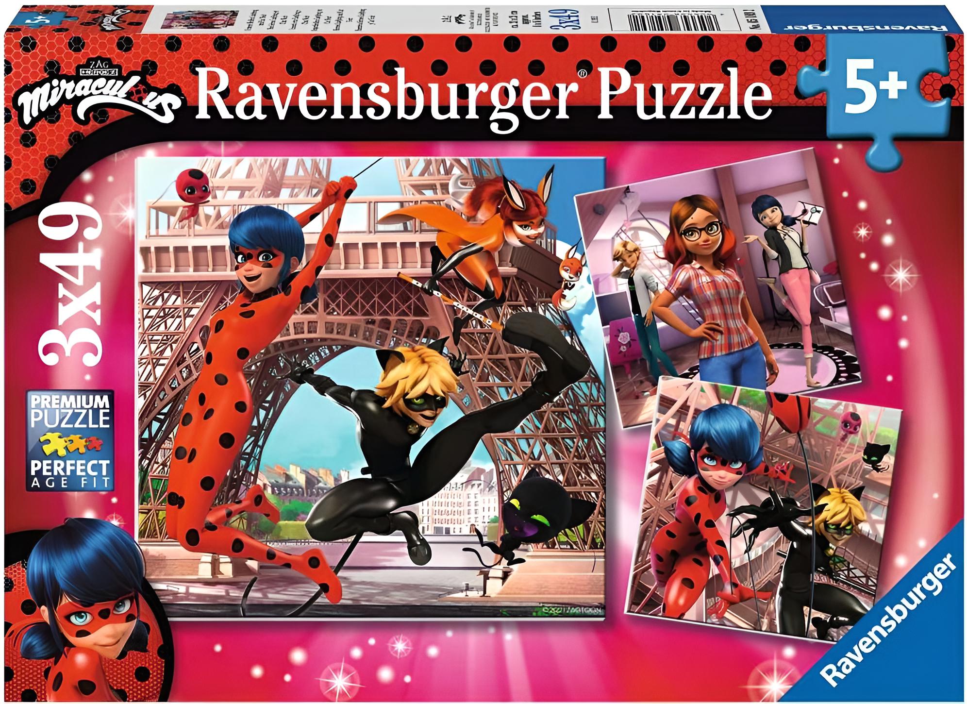 Unsere Helden Ladybug und Cat Noir, 3 x 49 Teile