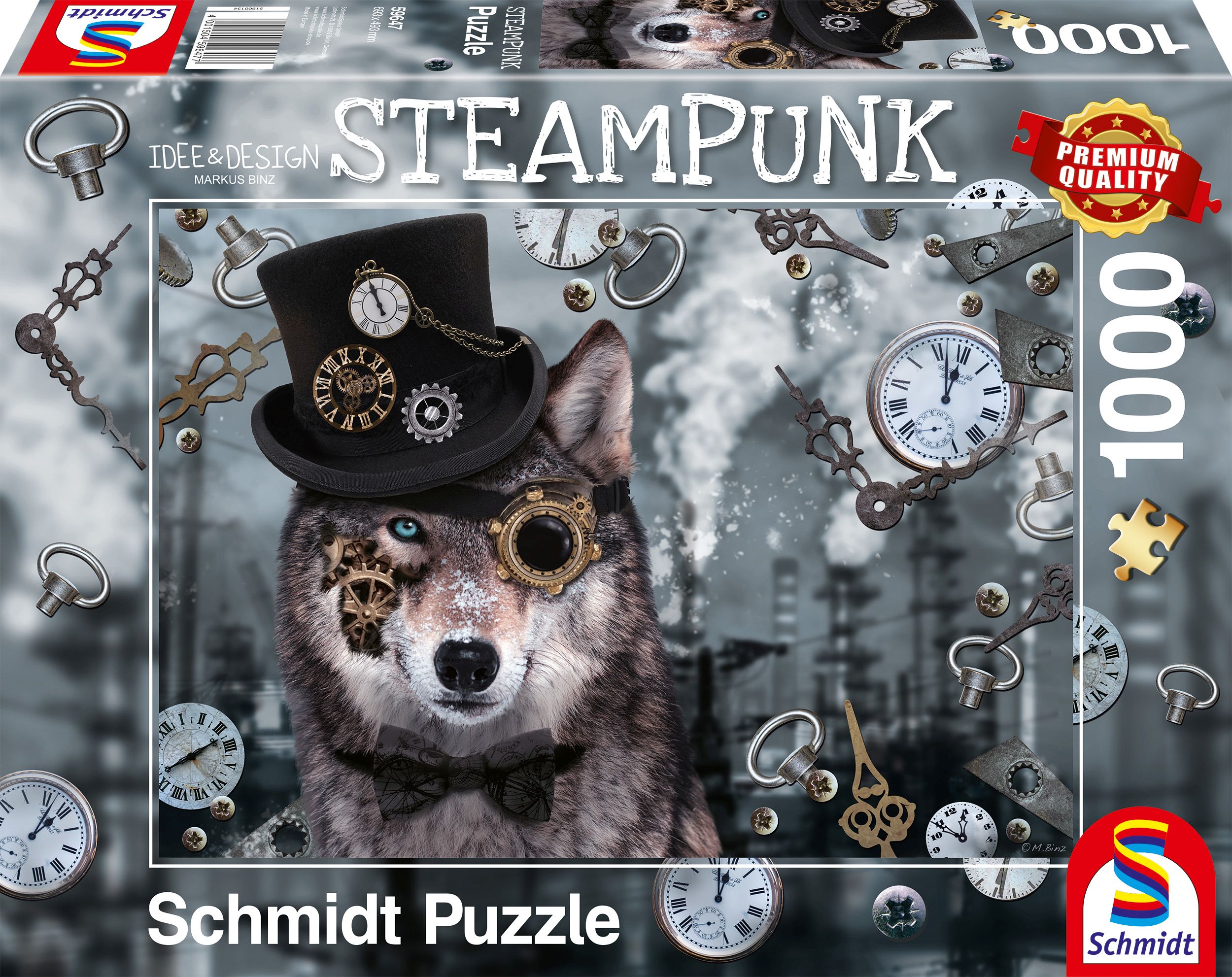 Steampunk Wolf, 1000 Teile