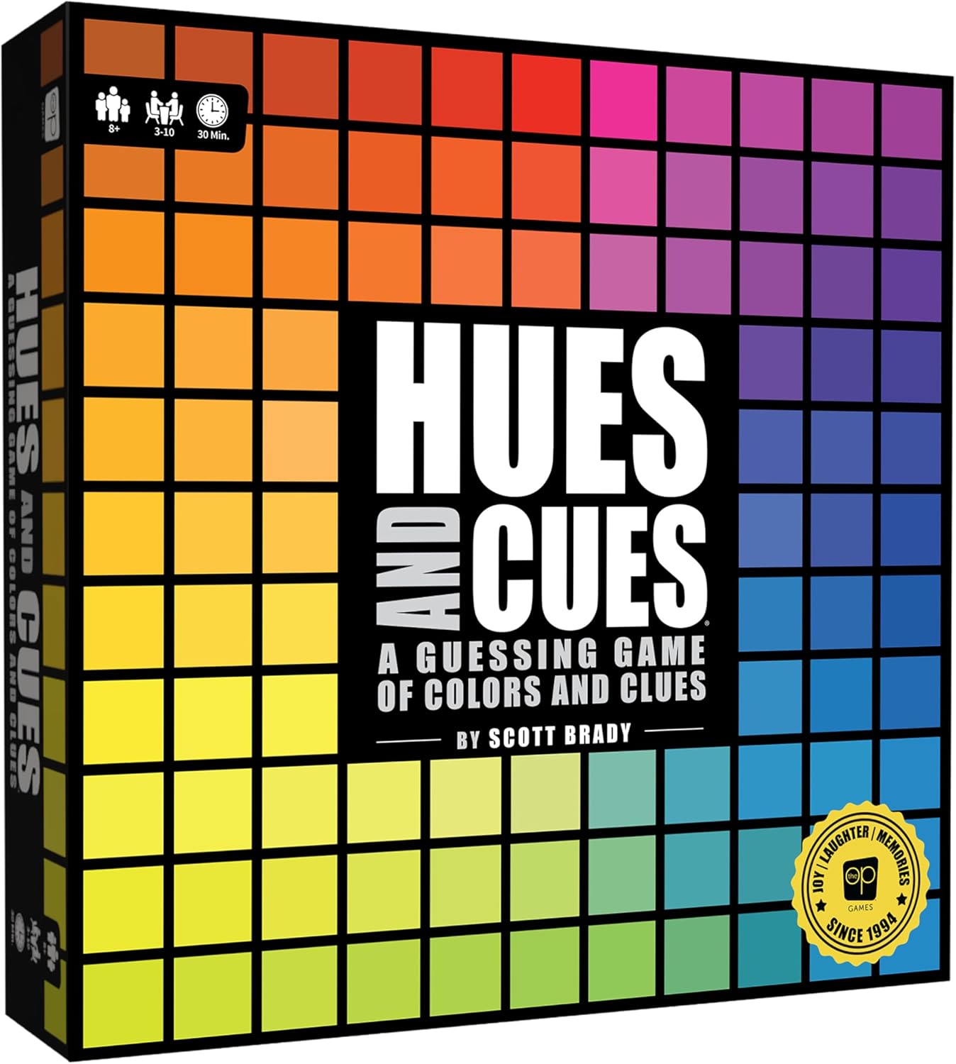 Hues and Cues – Brettspiel für Familienspielabende - Partygame – The OP Usaopoly – Für 3-10 Spieler – Englische Version