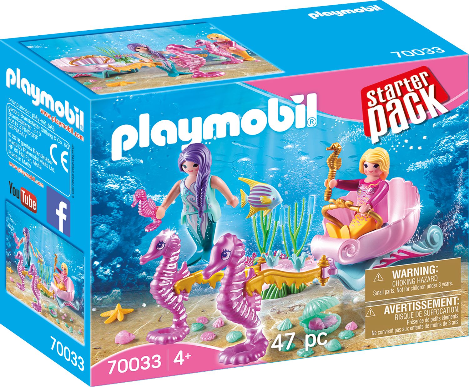 PLAYMOBIL 70033 - Starter Pack - StarterPack Seepferdchenkutsche