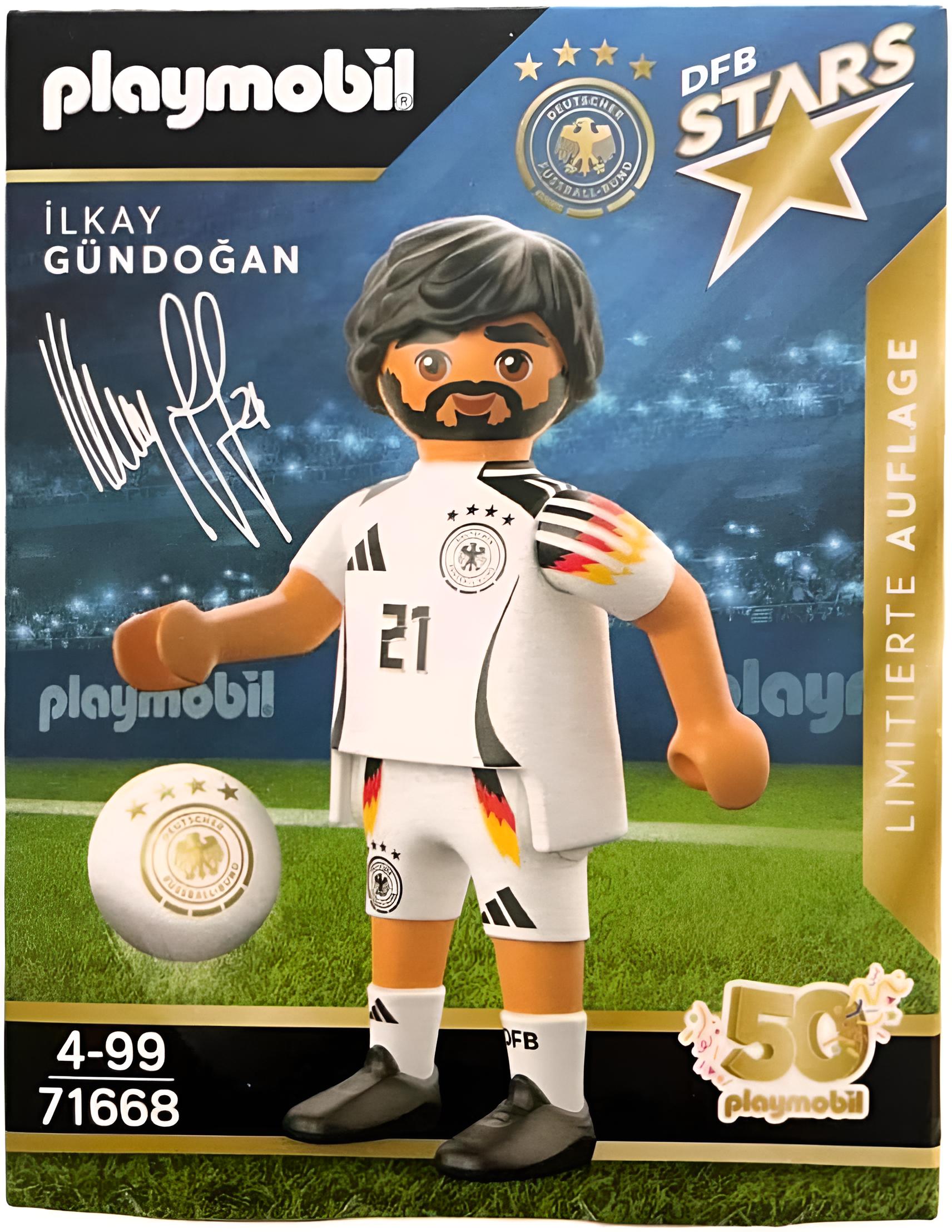 PLAYMOBIL 71668 - DFB Stars Spielerfiguren - Limitierte Auflage zur EM 2024 (Ilkay Gündogan)
