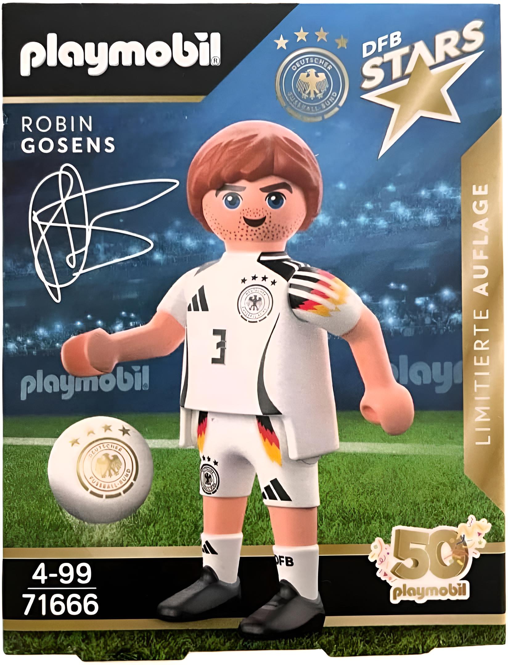 PLAYMOBIL DFB Stars Spielerfiguren - Limitierte Auflage zur EM 2024 (71666 - Robin Gosens)