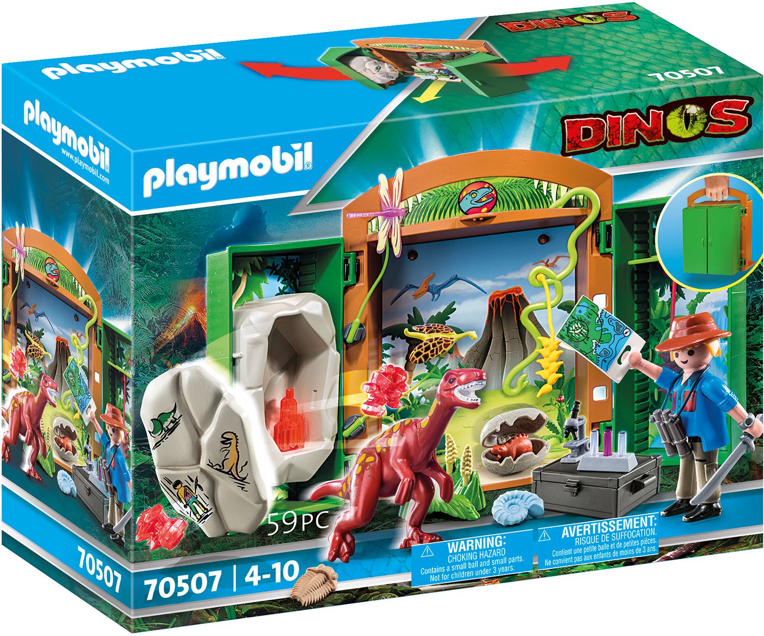 PLAYMOBIL 70507 - Dinos - Spielbox Dinoforscher