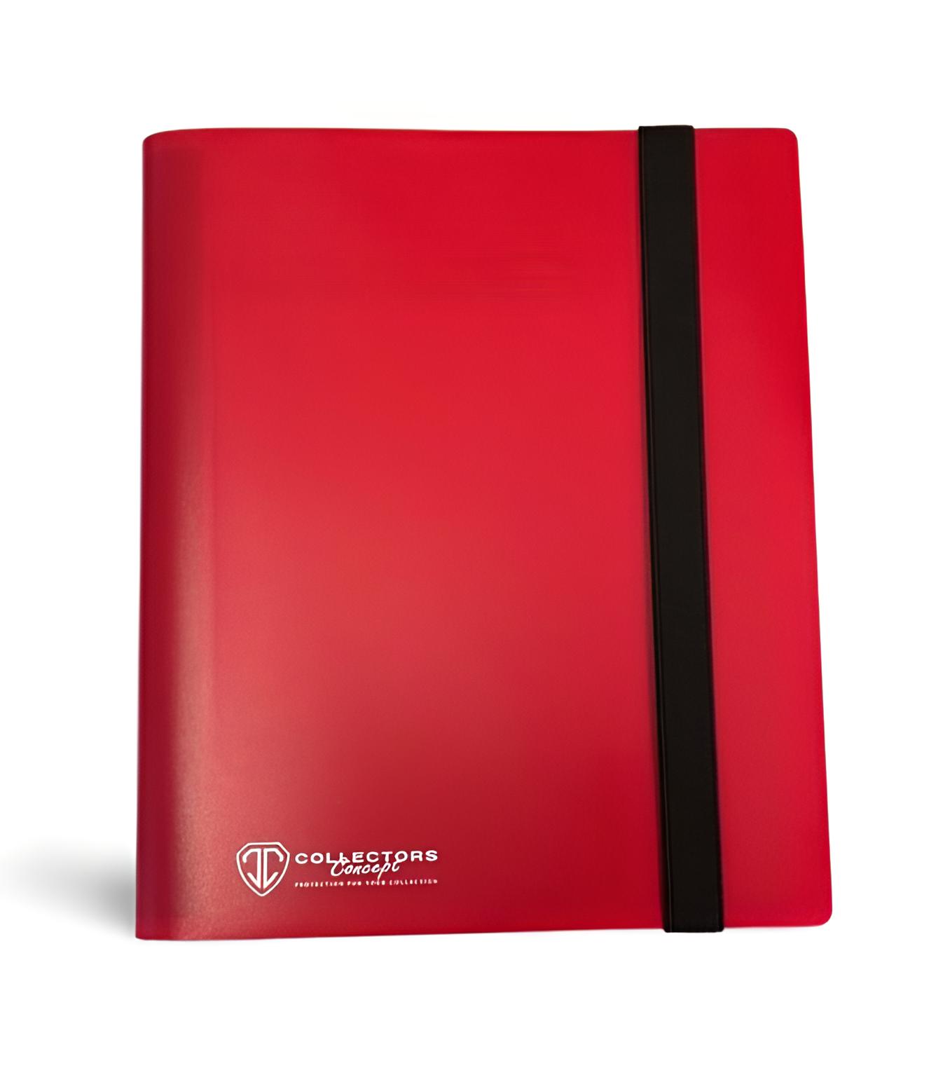 Collectors Concept 4 Pocket Binder Elastic Red