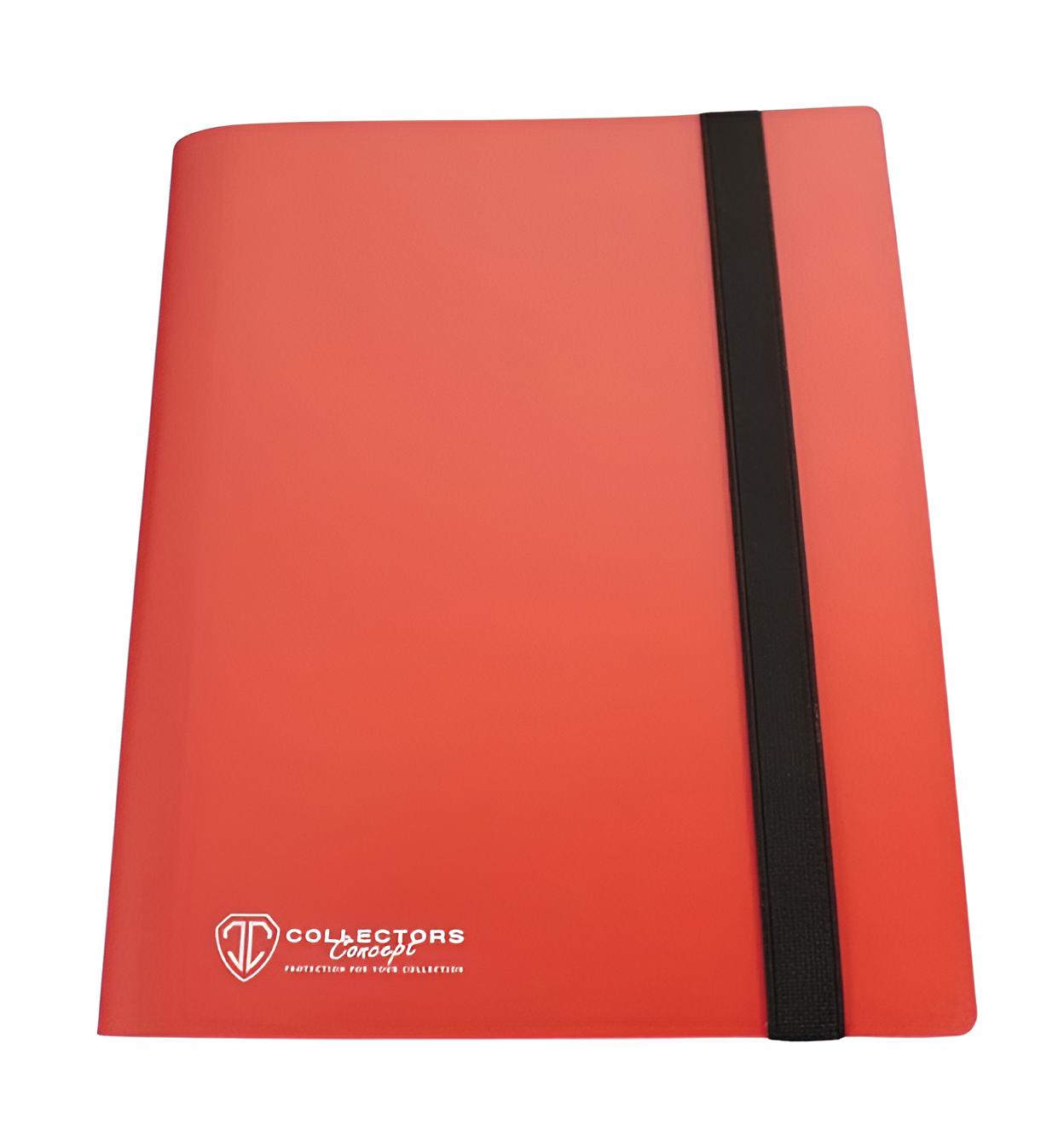 Collectors Concept 9 Pocket Binder Elastic Red