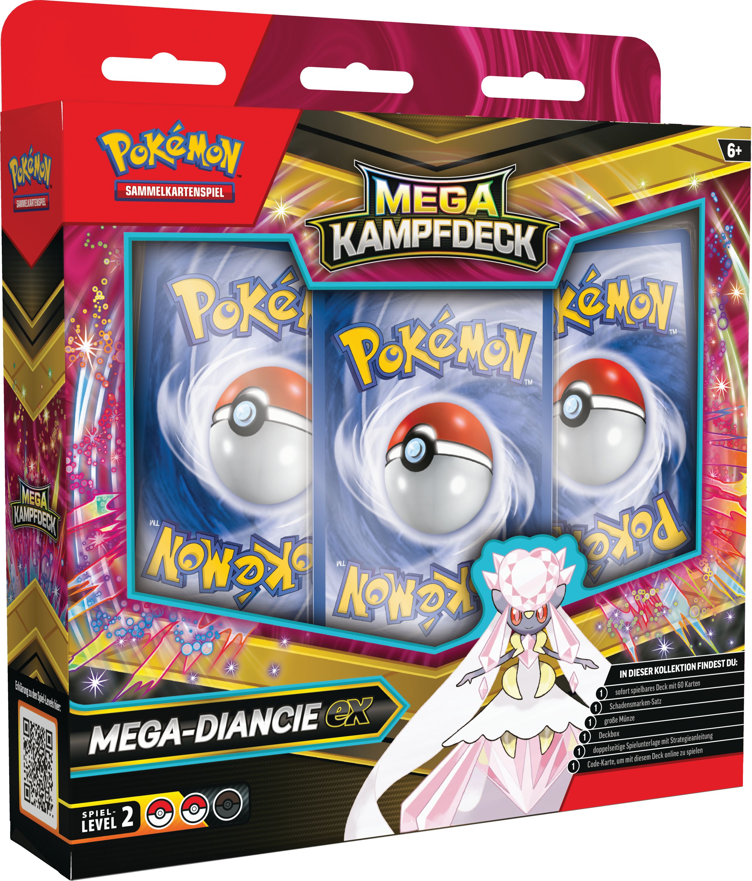 Pokémon Mega-Kampfdeck Mega-Diancie-ex (1 sofort spielbares Deck mit 60 Karten)