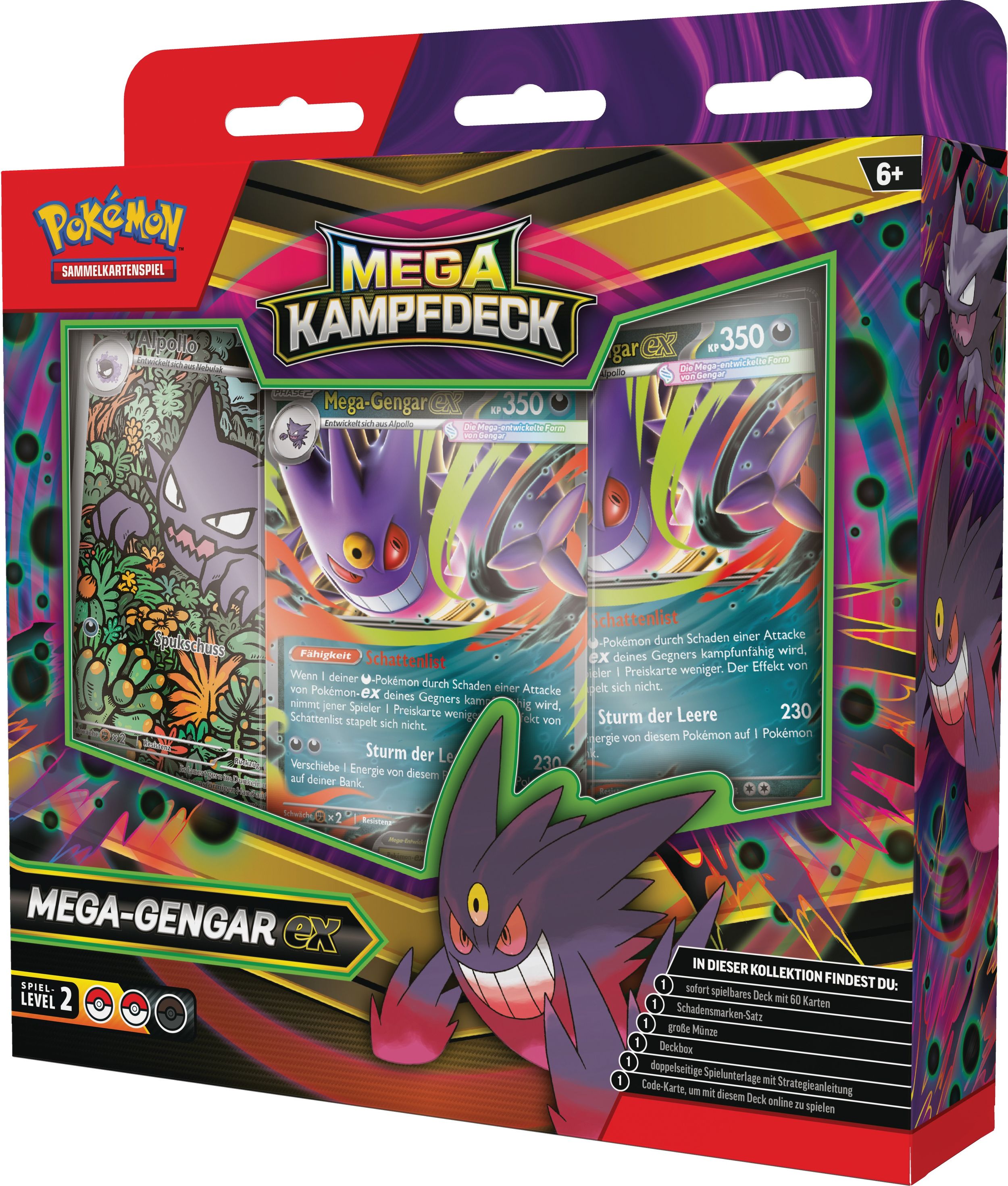 Pokémon Mega-Kampfdeck Mega-Gengar-ex (1 sofort spielbares Deck mit 60 Karten)