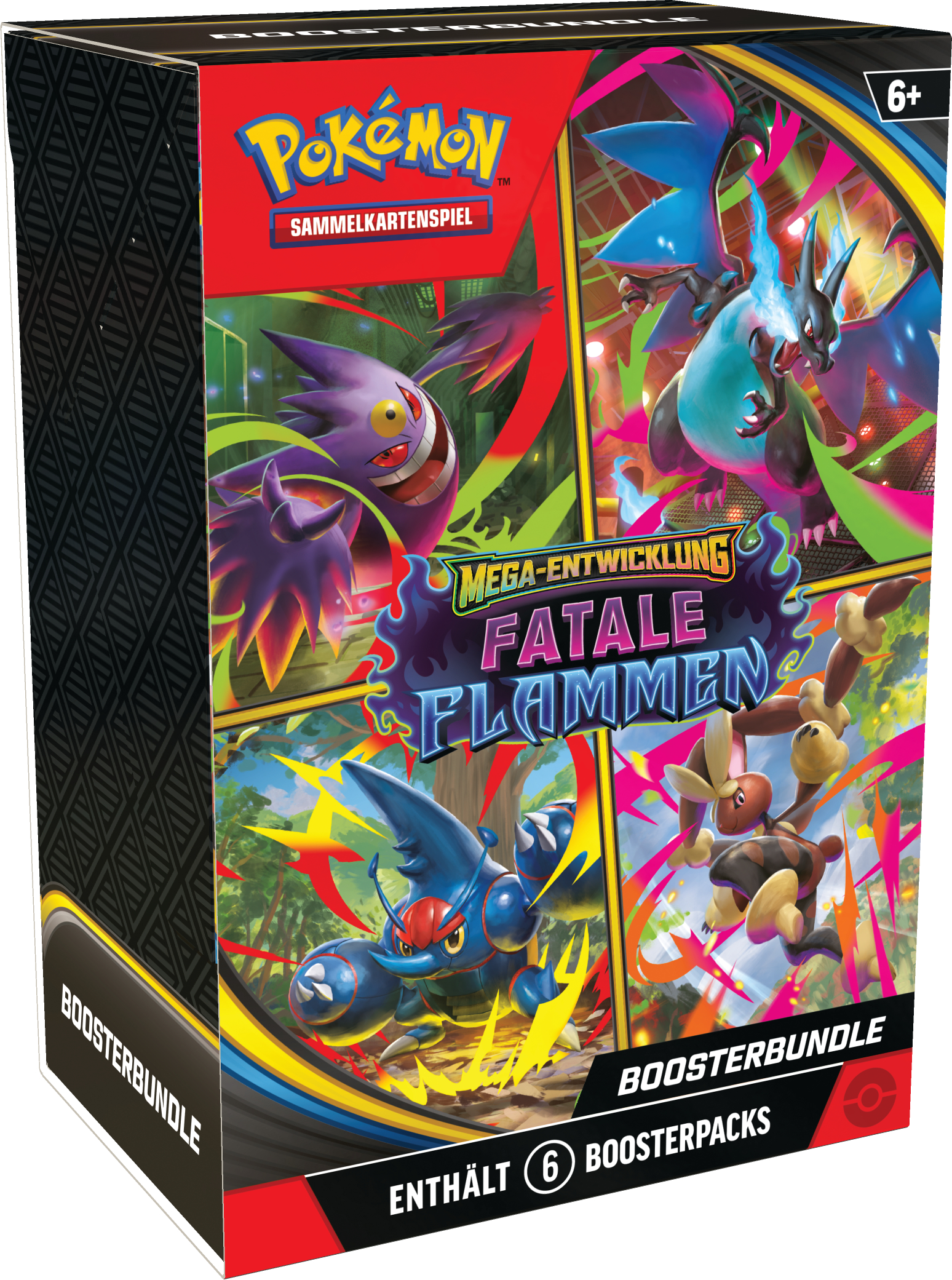 Pokémon Boosterbundle Mega-Entwicklung – Fatale Flammen (6 Boosterpacks)