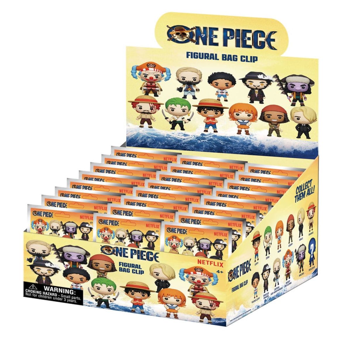 One Piece 3D PVC-Taschenanhänger Netflix Series 1 Display (24)