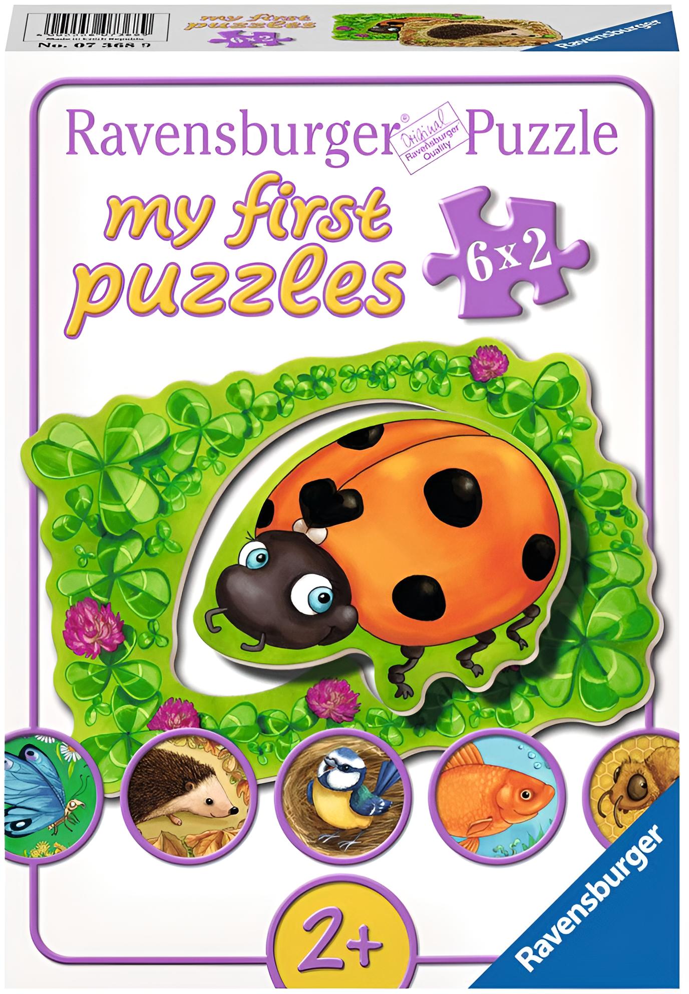 my first Puzzle - Wo die Tiere wohnen, 6x2 Teile