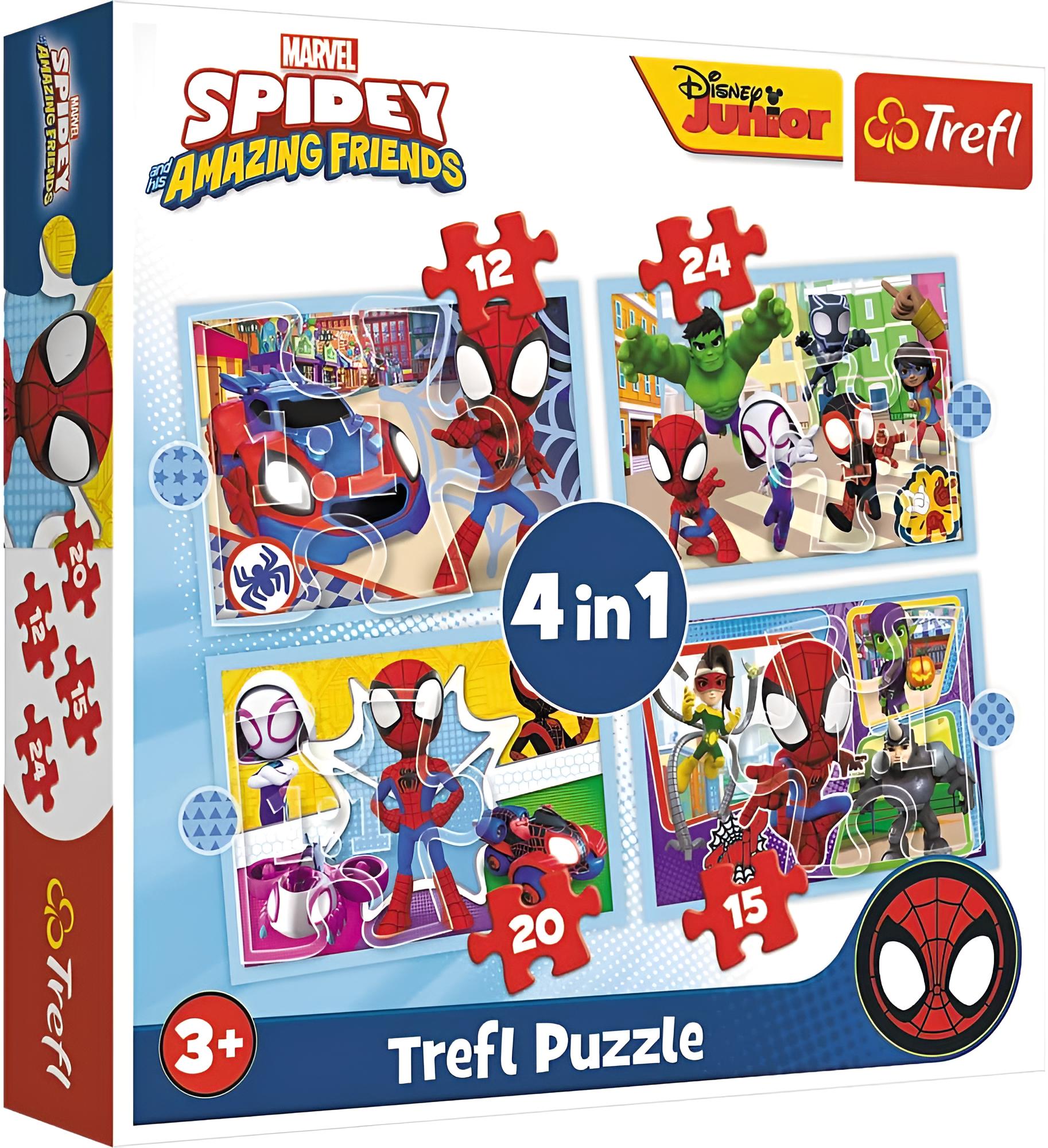 4 in 1 Puzzle - Spider-Man Junior