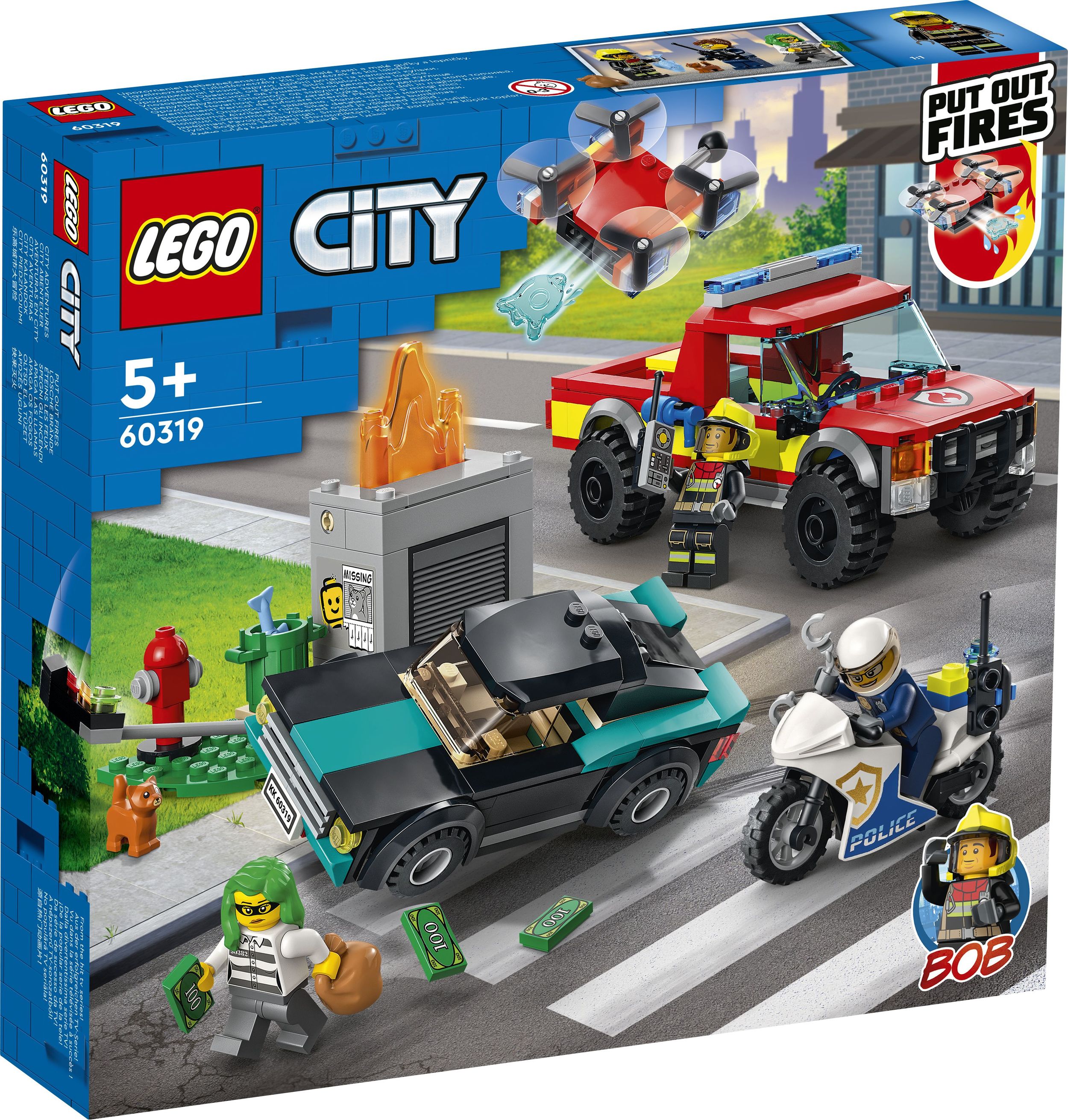 LEGO City 60319 - Löscheinsatz und Verfolgungsjagd