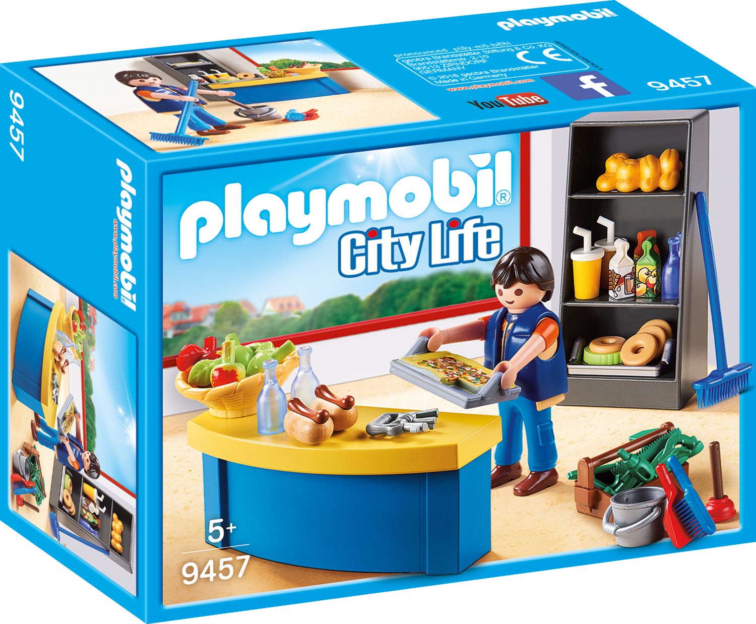 PLAYMOBIL 9457 - City Life - Hausmeister mit Kiosk