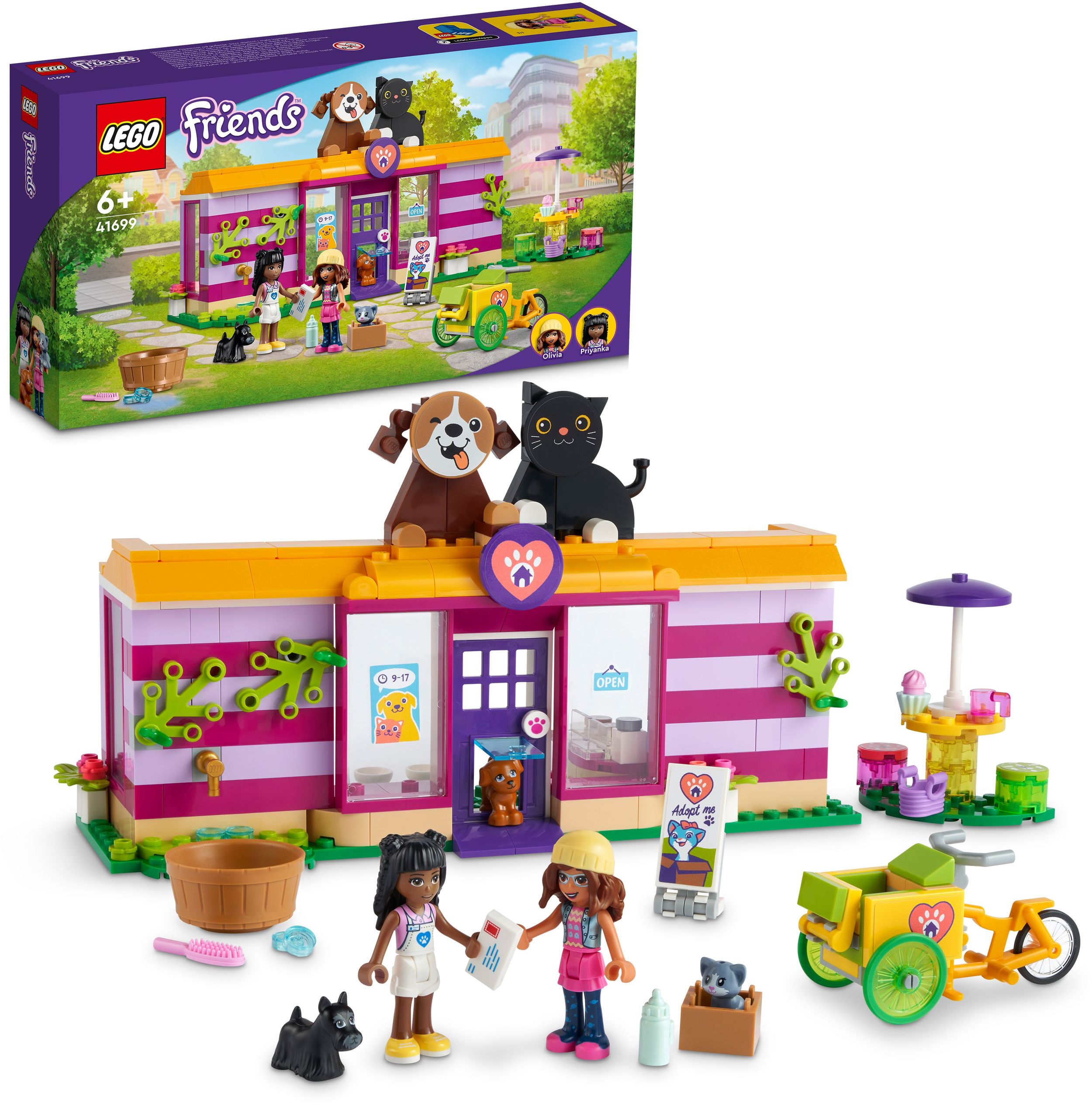 LEGO Friends 41699 - Tieradoptionscafé