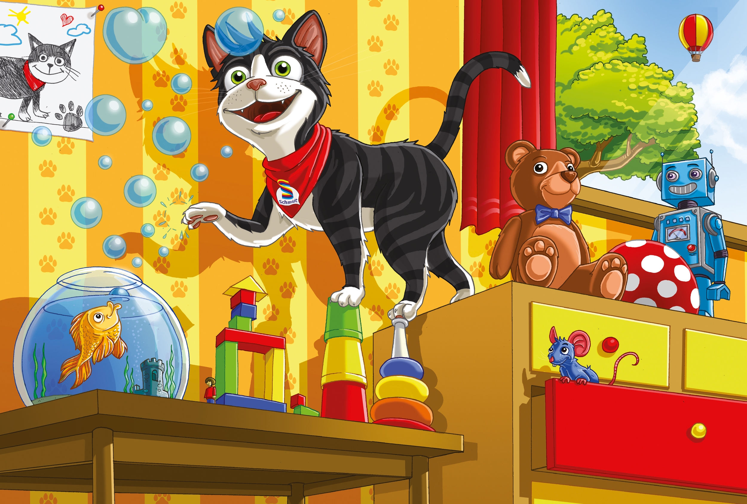 Puzzle Schmidts Katze, 60 Teile