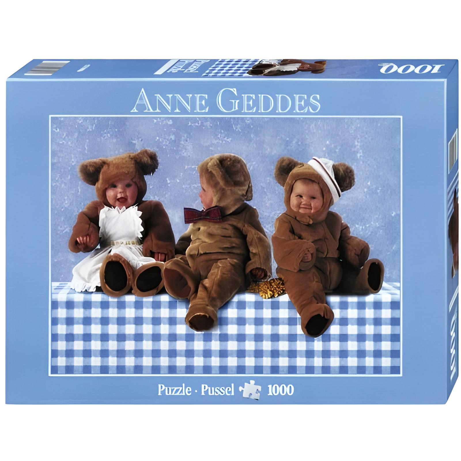 Schmidt - 57955 - Anne Geddes, Teddybären-Trio, 1000 Teile Puzzle