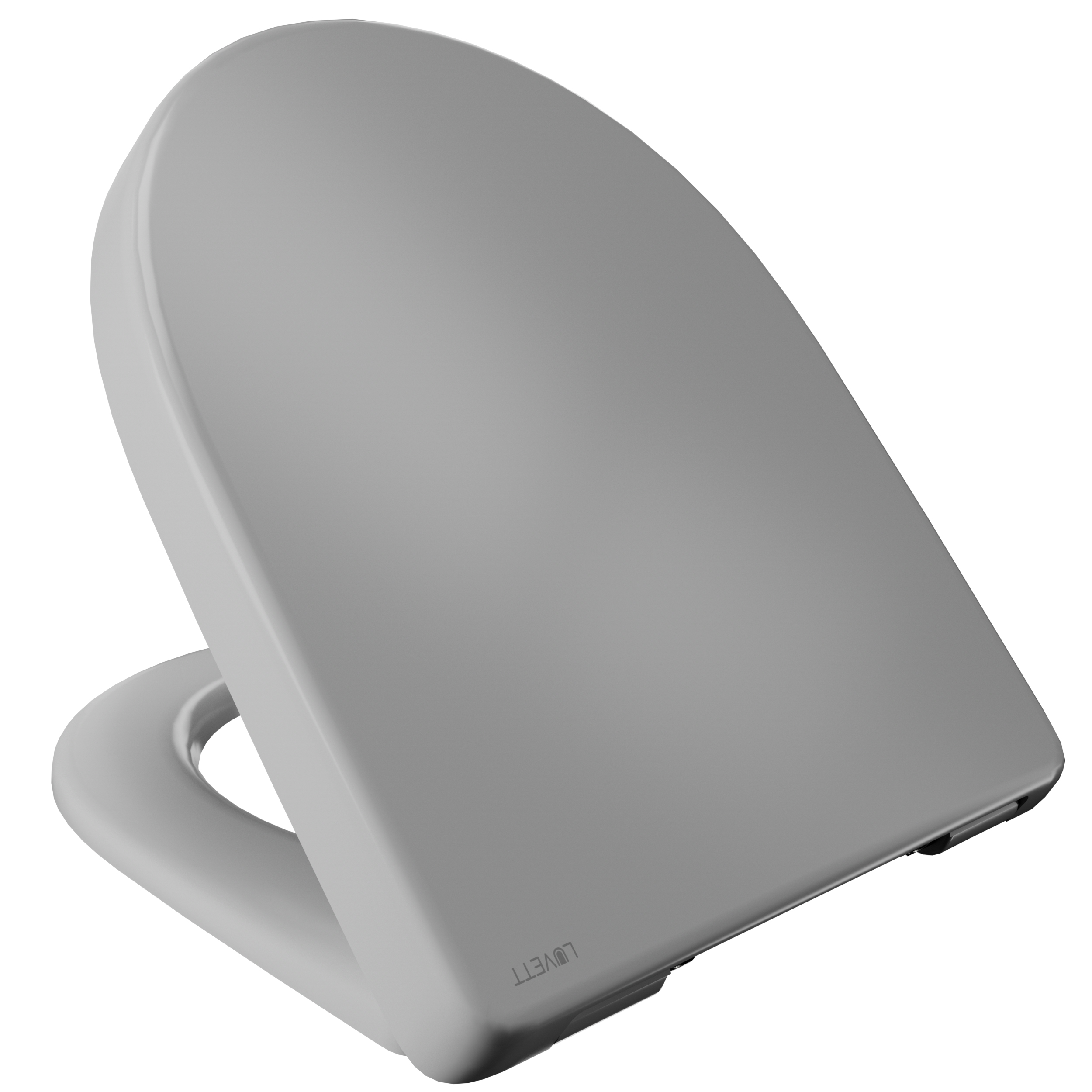 Luvett® WC-Sitz D140 D-Form mit Absenkautomatik, u.a. Geberit Renova