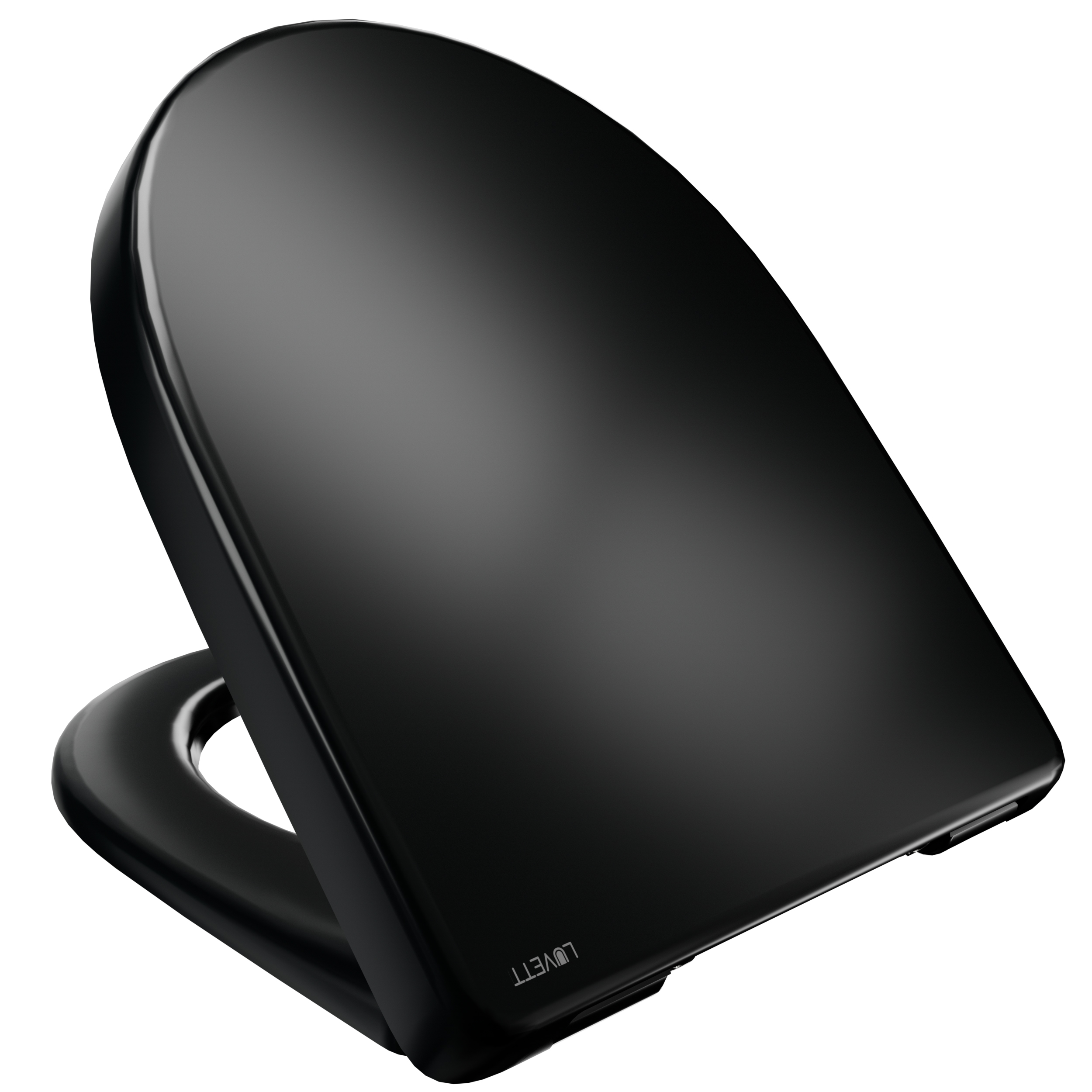 Luvett® WC-Sitz D140 D-Form mit Absenkautomatik, u.a. Geberit Renova