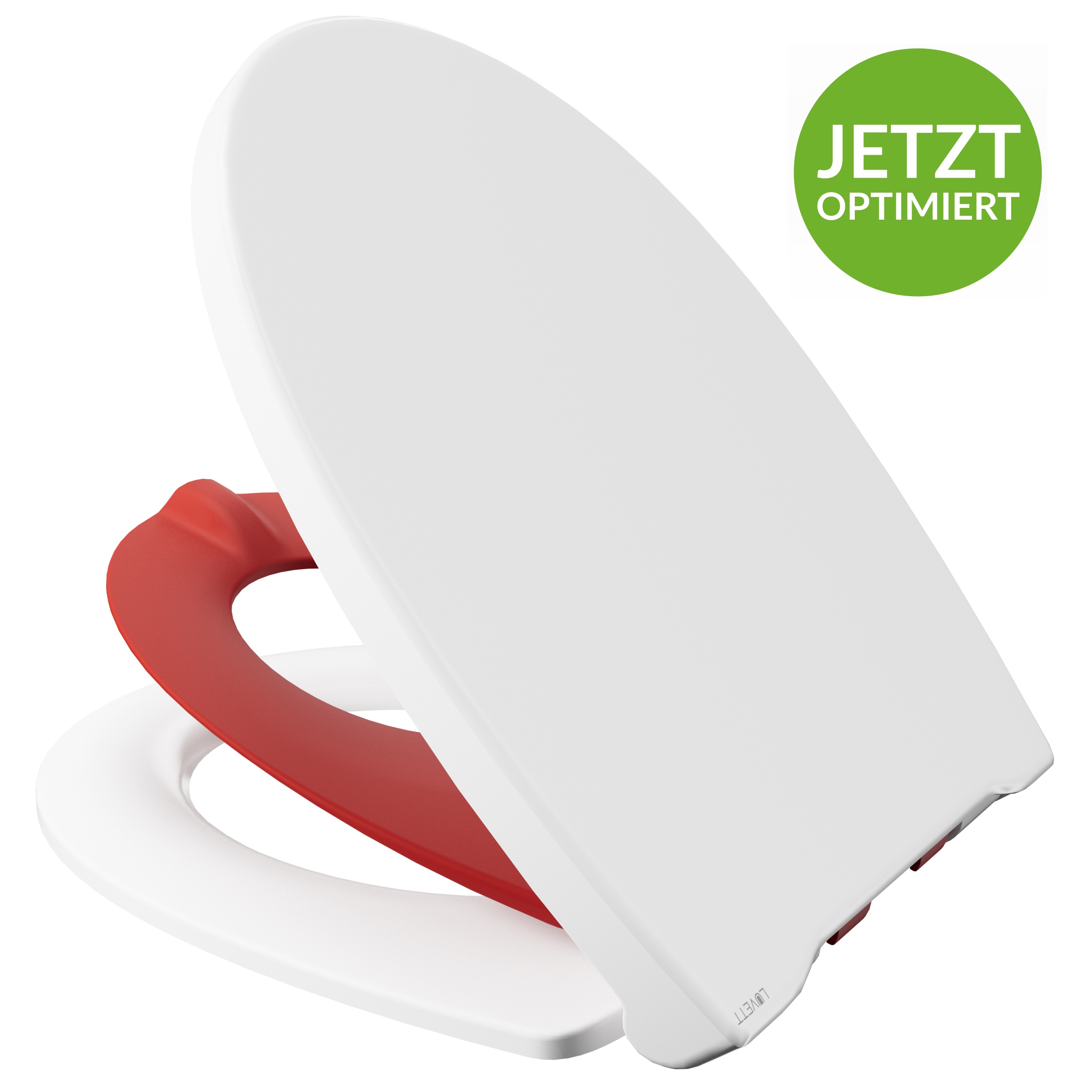 Luvett® WC-Sitz C490 Familie mit integriertem Kindertoilettensitz und Absenkautomatik