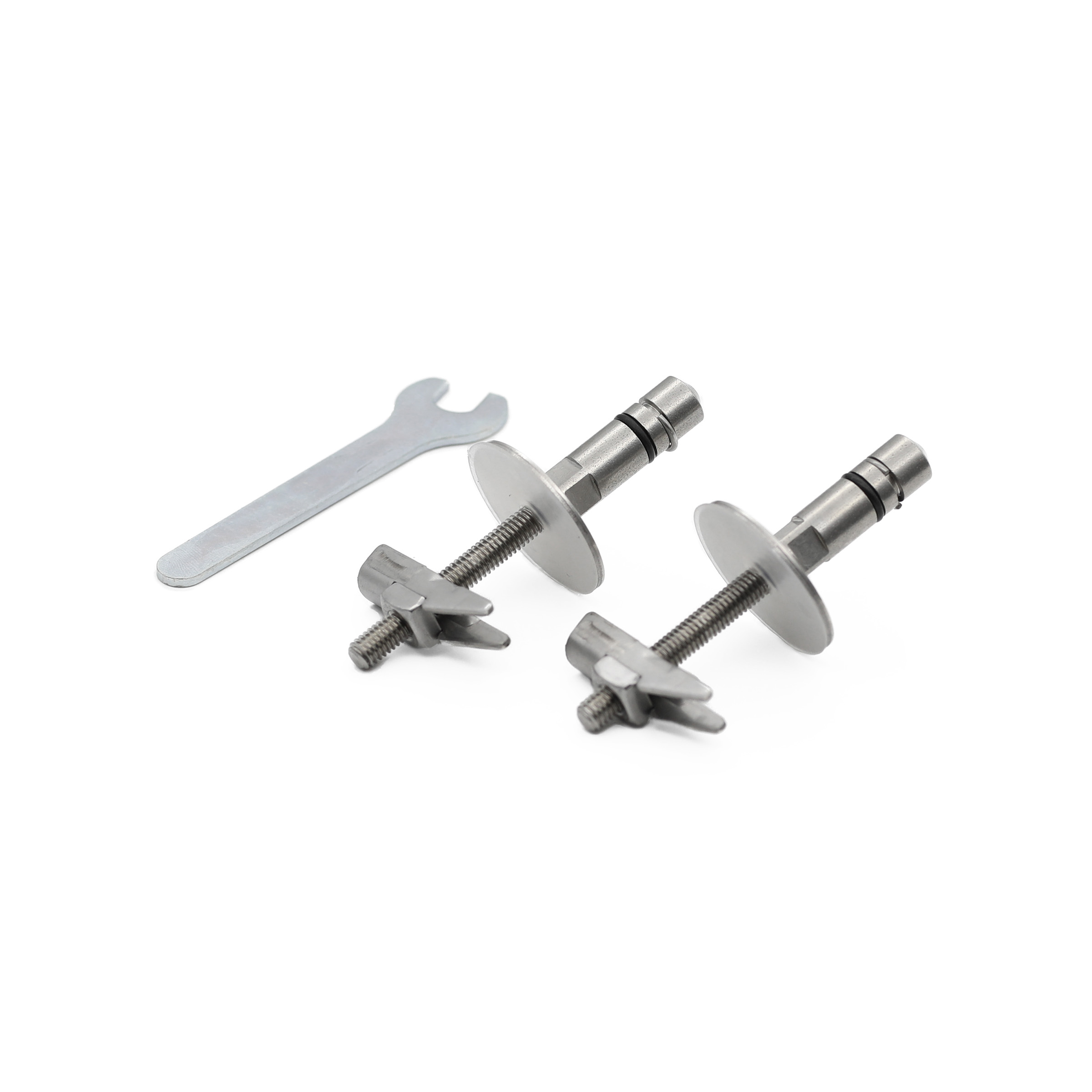 LUVETT WC-Sitz Befestigung, Scharnier Set C0702G, Klappdübel, höherer Drehpunkt 30mm, Ersatzteil, nur passend für LUVETT WC-Sitze