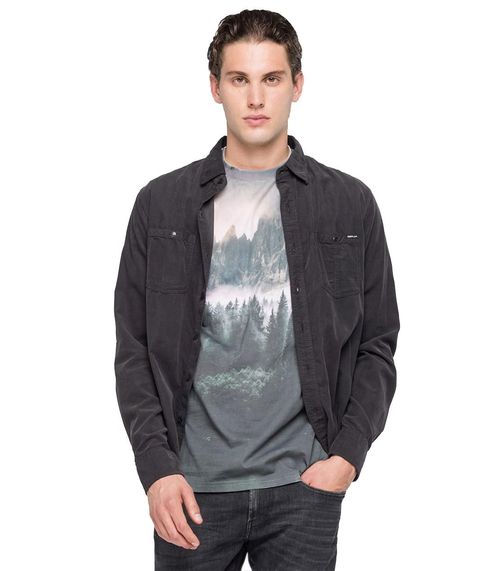 Replay Hemd Kord | Hemden für Herren | Grau