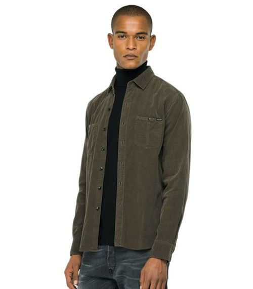 Replay Hemd Kord | Hemden für Herren | Braun